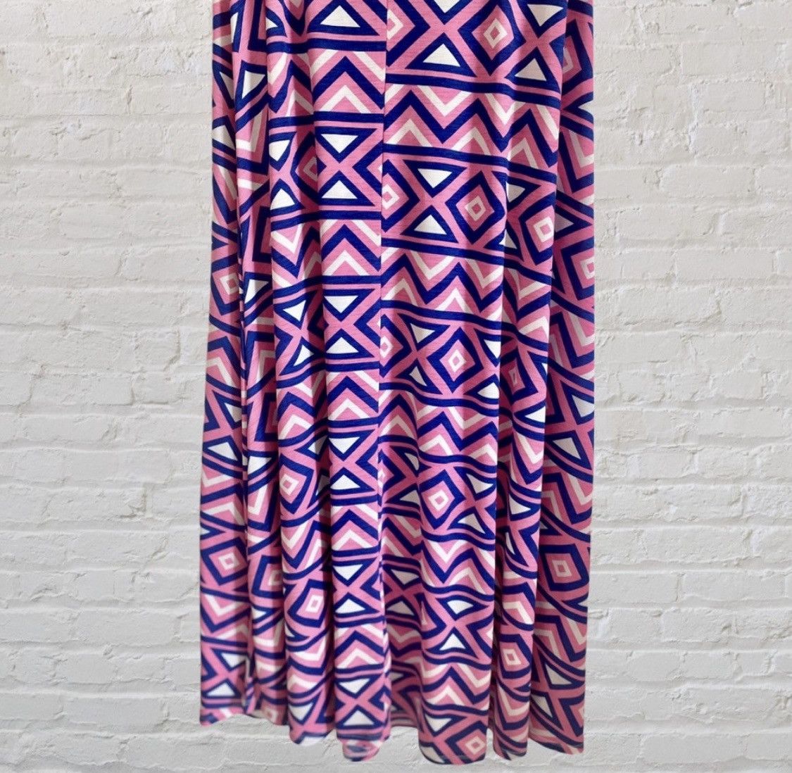 Other PINK MULTI COLOR FOLD OVER FLARE MAXI SKIRT SIZE S Size 28" / US 6 / IT 42 - 6 Thumbnail