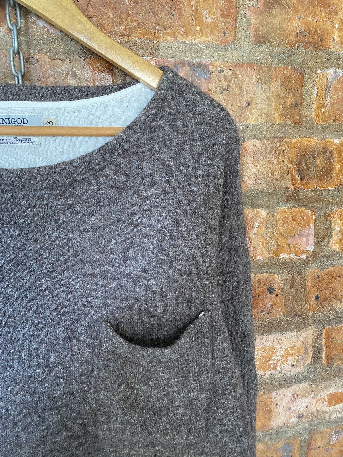 Japanese Brand × OMNIGOD Vtg Omnigod Japan Mix Fabric Single pocket wool Size US L / EU 52-54 / 3 - 5 Thumbnail