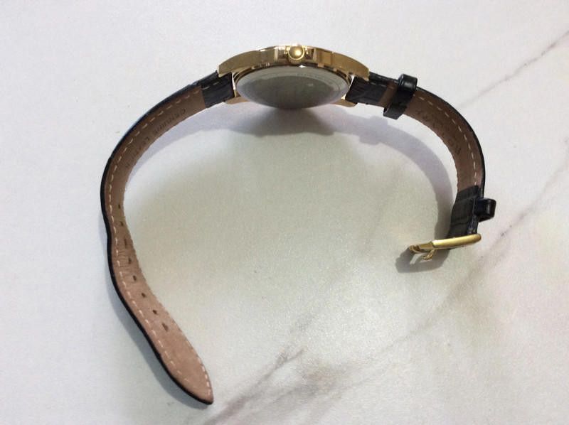 Designer Rotary men's gold plated white dial leather strap watch Size ONE SIZE - 9 Thumbnail