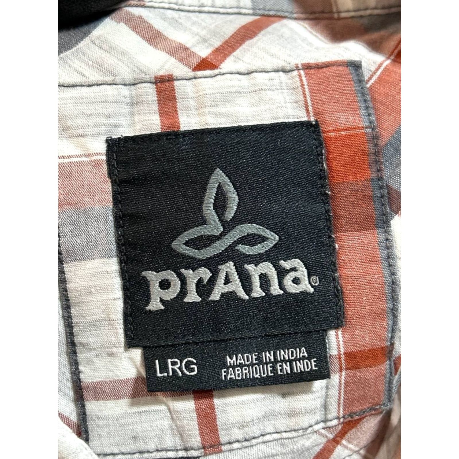 Prana prAna Shirt Mens Large Multicolor Plaid Cotton Pocket Button-Up Casual Outdoor Classic Modern Size US L / EU 52-54 / 3 - 4 Thumbnail