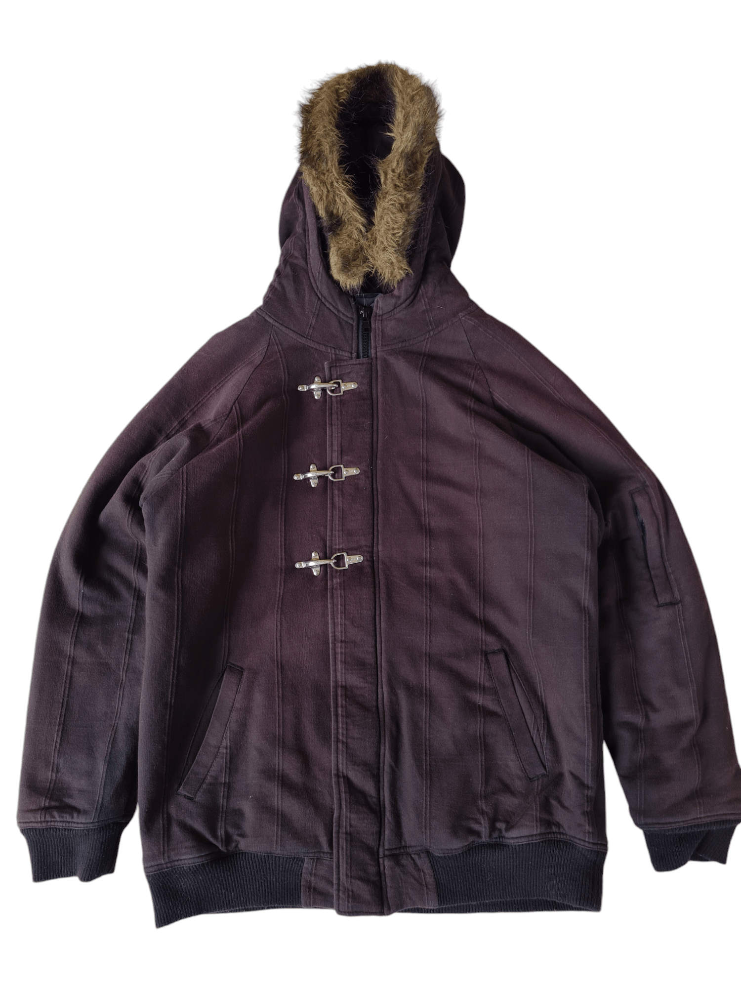 Japanese Brand × Vintage Vtg People To The People Fur Hoodie Jacket Size US L / EU 52-54 / 3 - 1 Thumbnail