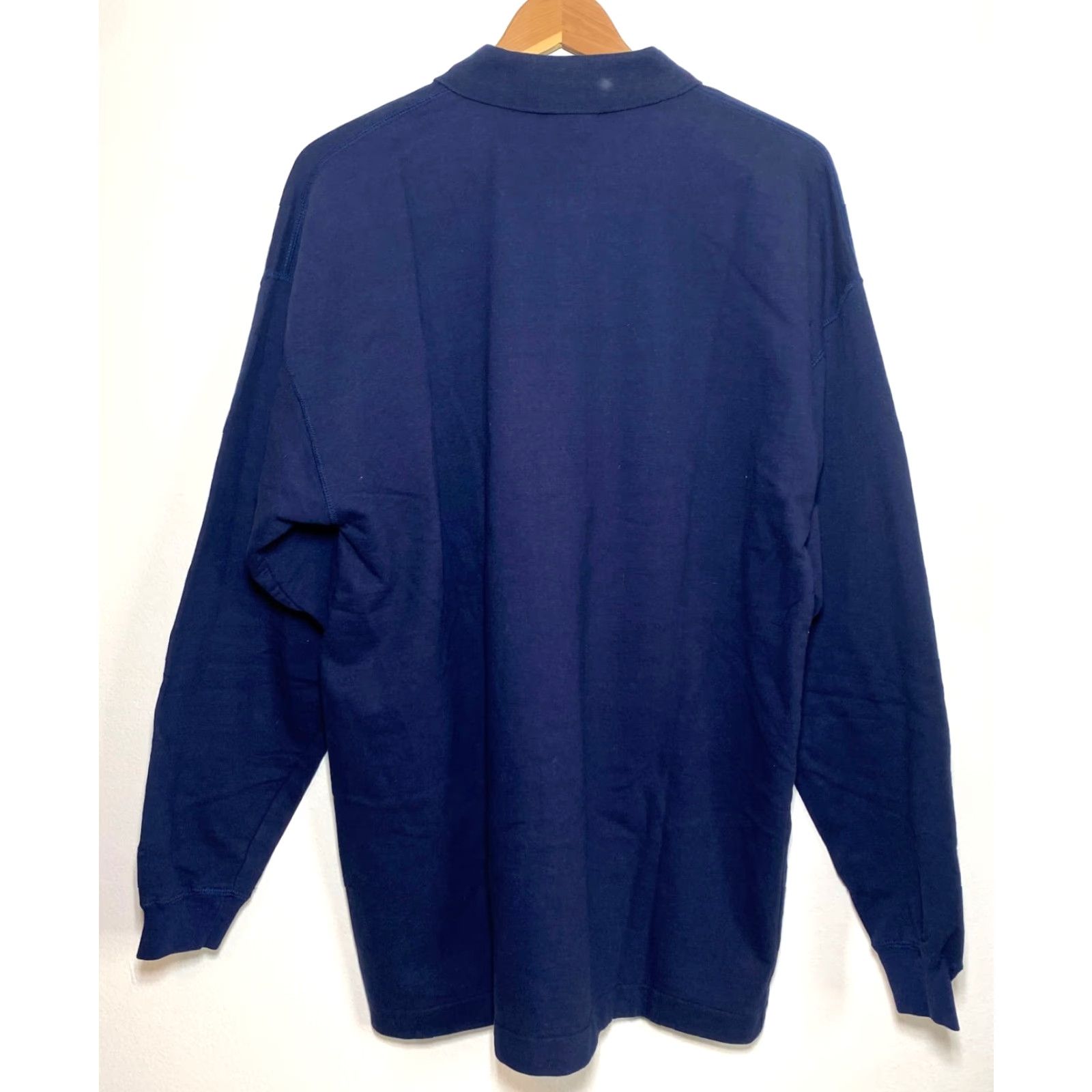Gap VINTAGE Gap Polo Shirt Long Sleeve Men’s Navy Sz M Relaxed Fit Shirt Size US M / EU 48-50 / 2 - 2 Thumbnail