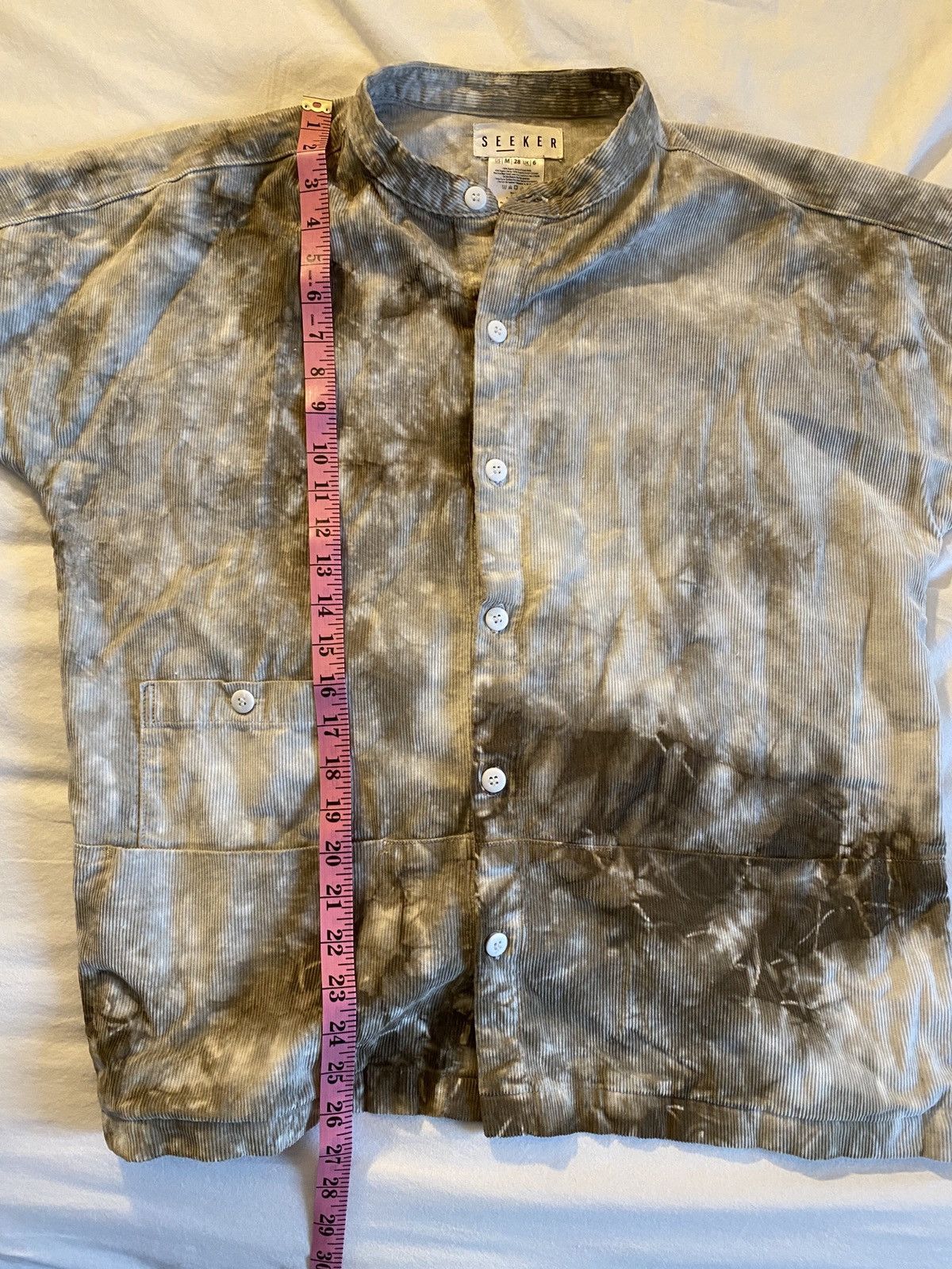 Other Seeker Grey Tie Dye Corduroy Raj Coat Size US M / EU 48-50 / 2 - 5 Thumbnail