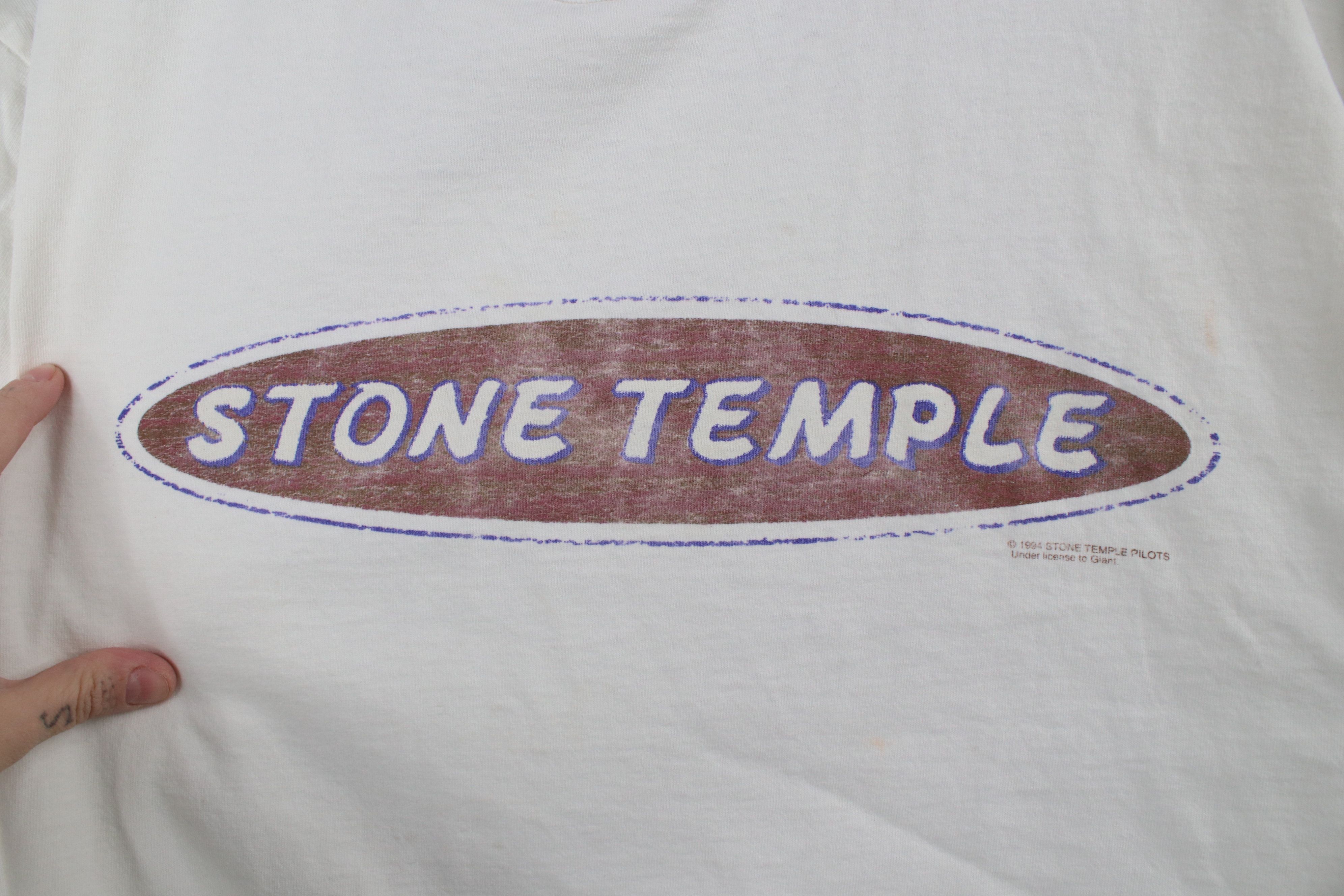 Giant Vintage 90s Giant Spell Stone Temple Pilots Band T-Shirt USA Size US XL / EU 56 / 4 - 4 Thumbnail