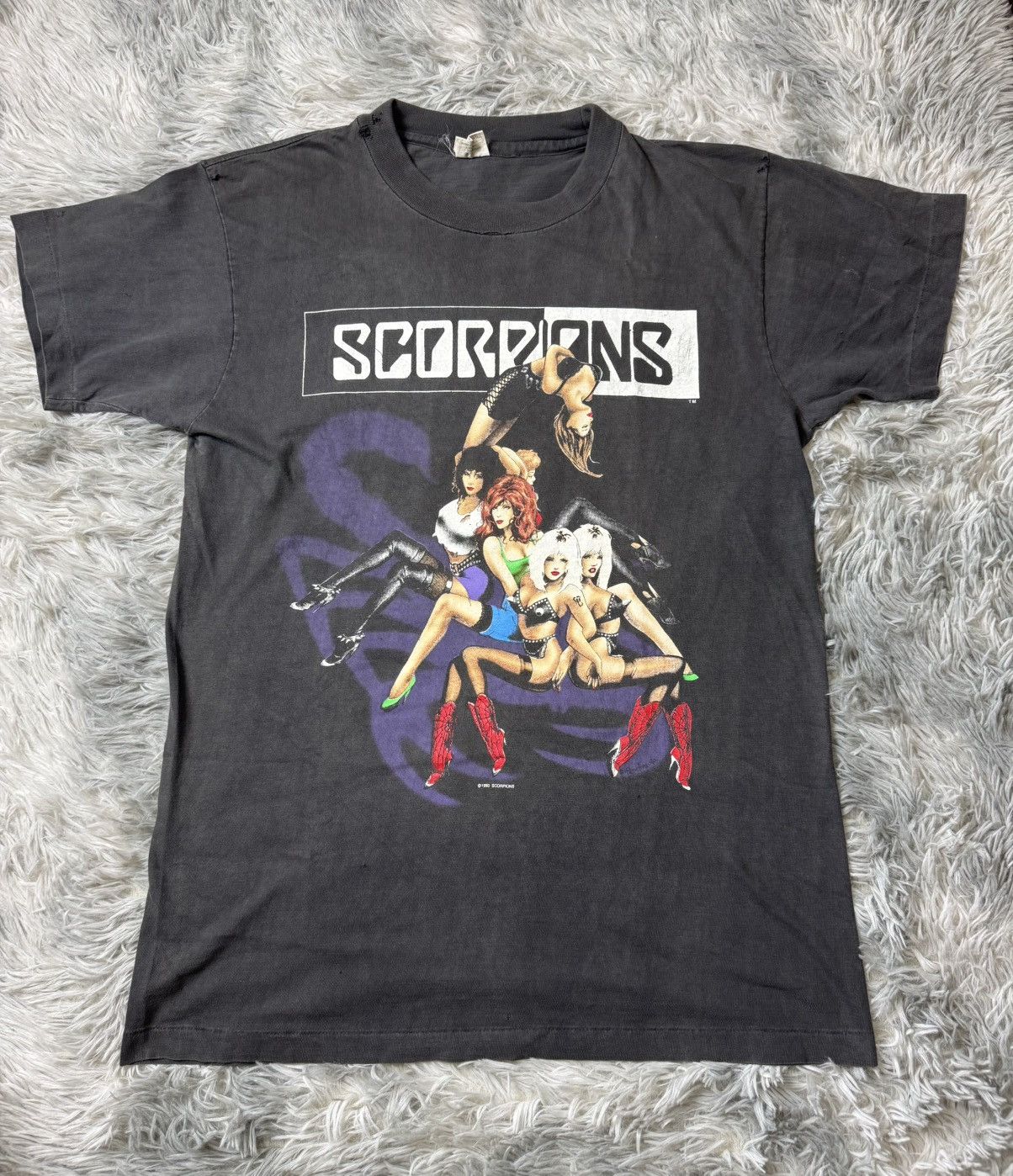 Vintage Vintage Scorpions 1990 Tease Me Please Me Tour Size US L / EU 52-54 / 3 - 1 Thumbnail