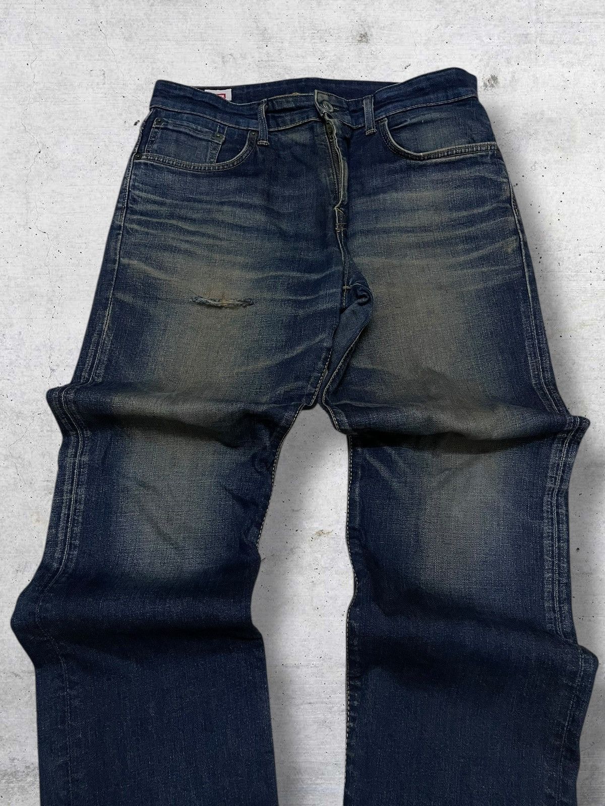 Edwin VINTAGE EDWIN 90S OG JAPAN DESIGNER DISTRESSED MUDWASH DENIM Size US 32 / EU 48 - 4 Thumbnail