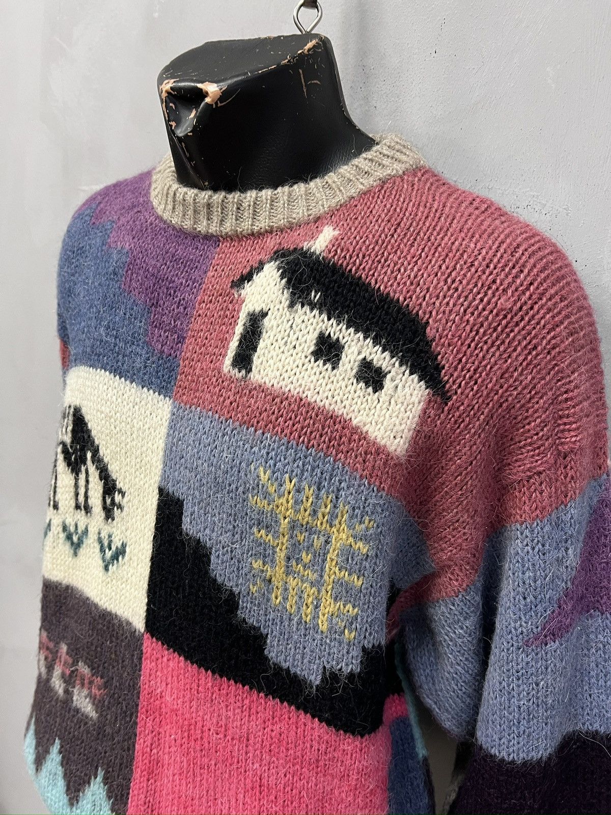 Lacoste Lacoste style JPG Wool Patchwork Knit Sweater Knitted y2k Size US L / EU 52-54 / 3 - 3 Thumbnail