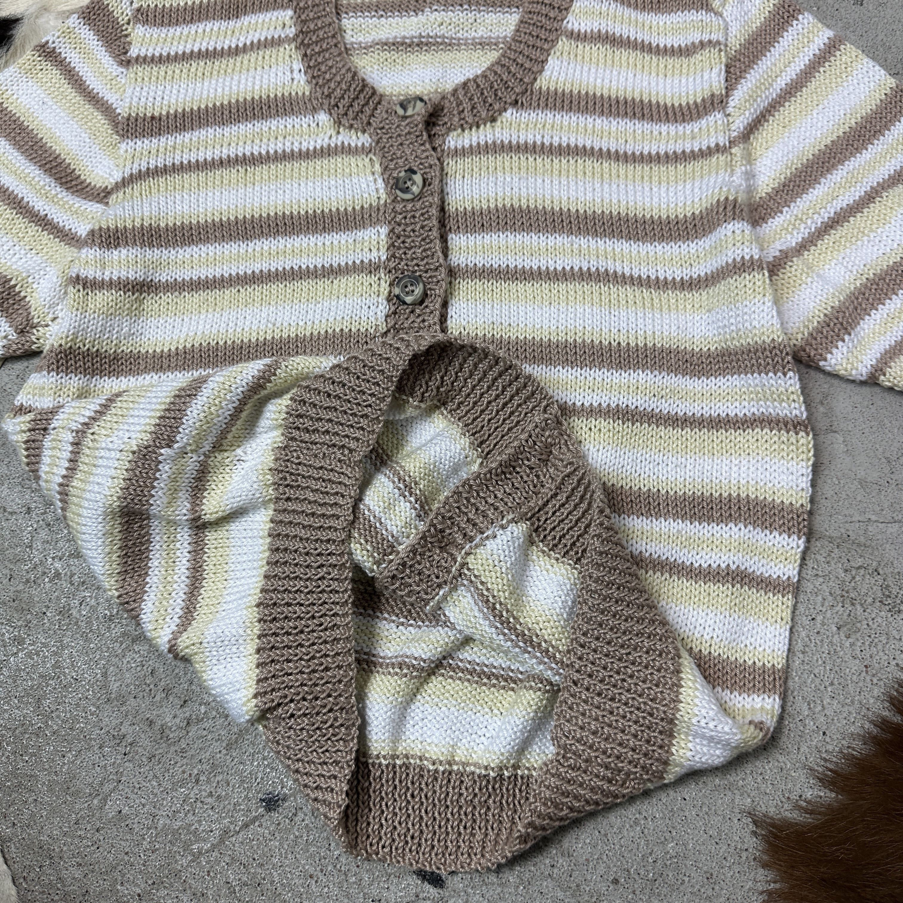 Vintage Vintage Striped Button Up Sweater Cardigan Y2K Size M / US 6-8 / IT 42-44 - 3 Thumbnail
