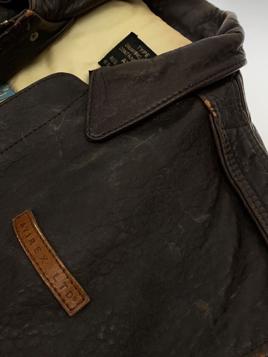 Avirex Avirex Leather Jacket Blouson Brown Size US S / EU 44-46 / 1 - 6 Thumbnail