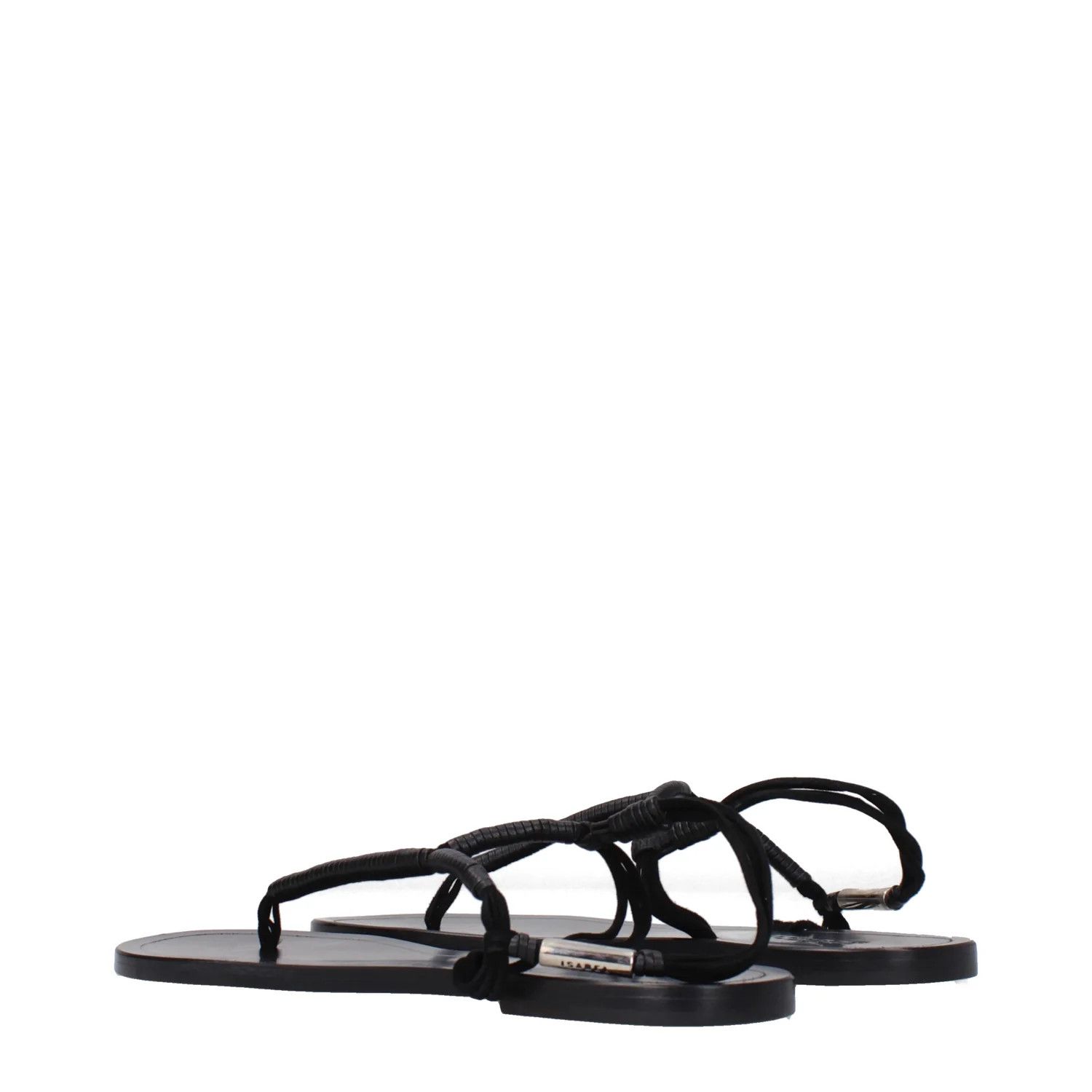 Isabel Marant ob1o1e1124 Leather Flip Flops in Black Size US 6 / IT 36 - 4 Thumbnail