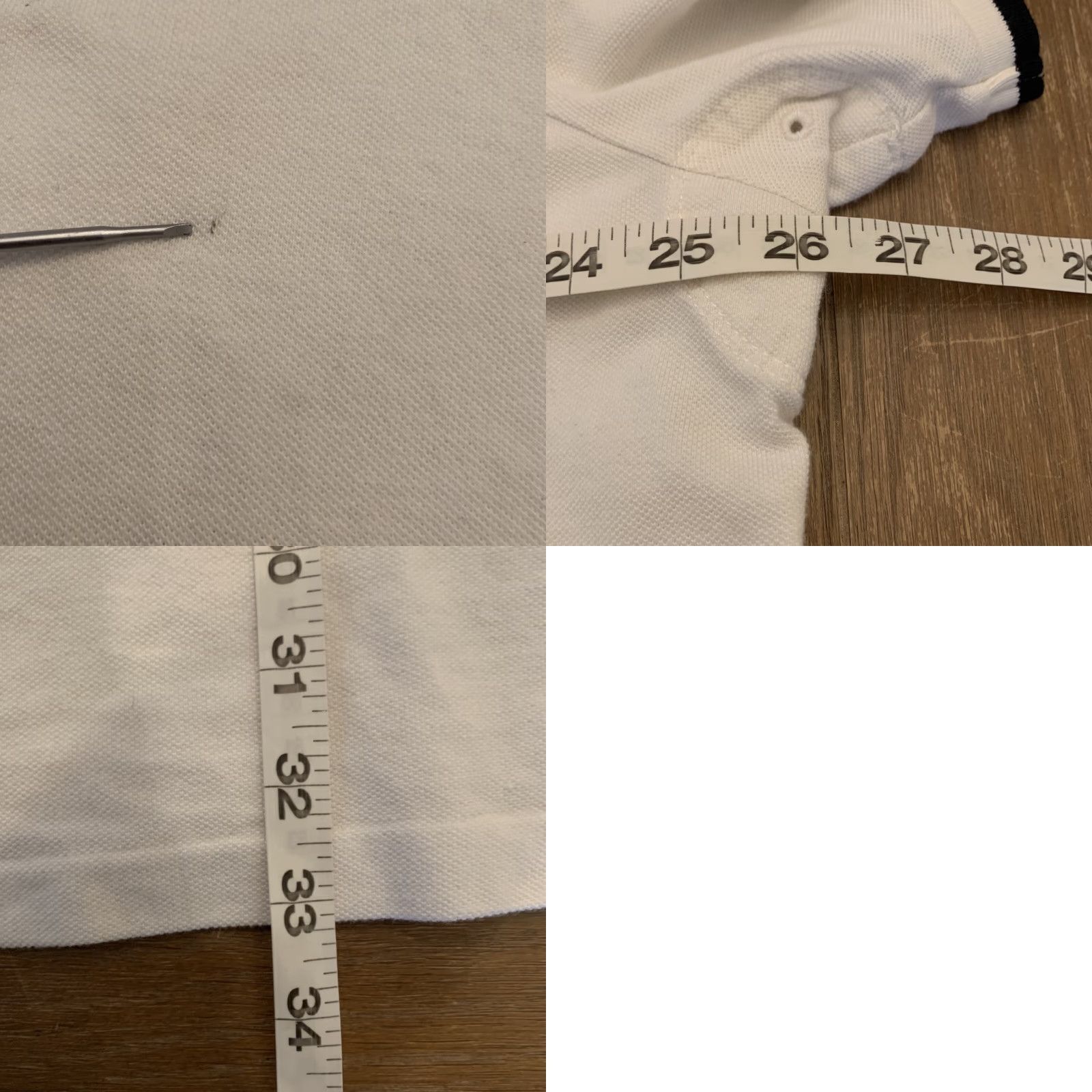 Polo Ralph Lauren VINTAGE Polo Ralph Lauren PRLC Crest Patch Collar Dress Rugby Stripe White & Blue Large 2XL Mens Polo Shirt Size US XXL / EU 58 / 5 - 8 Thumbnail