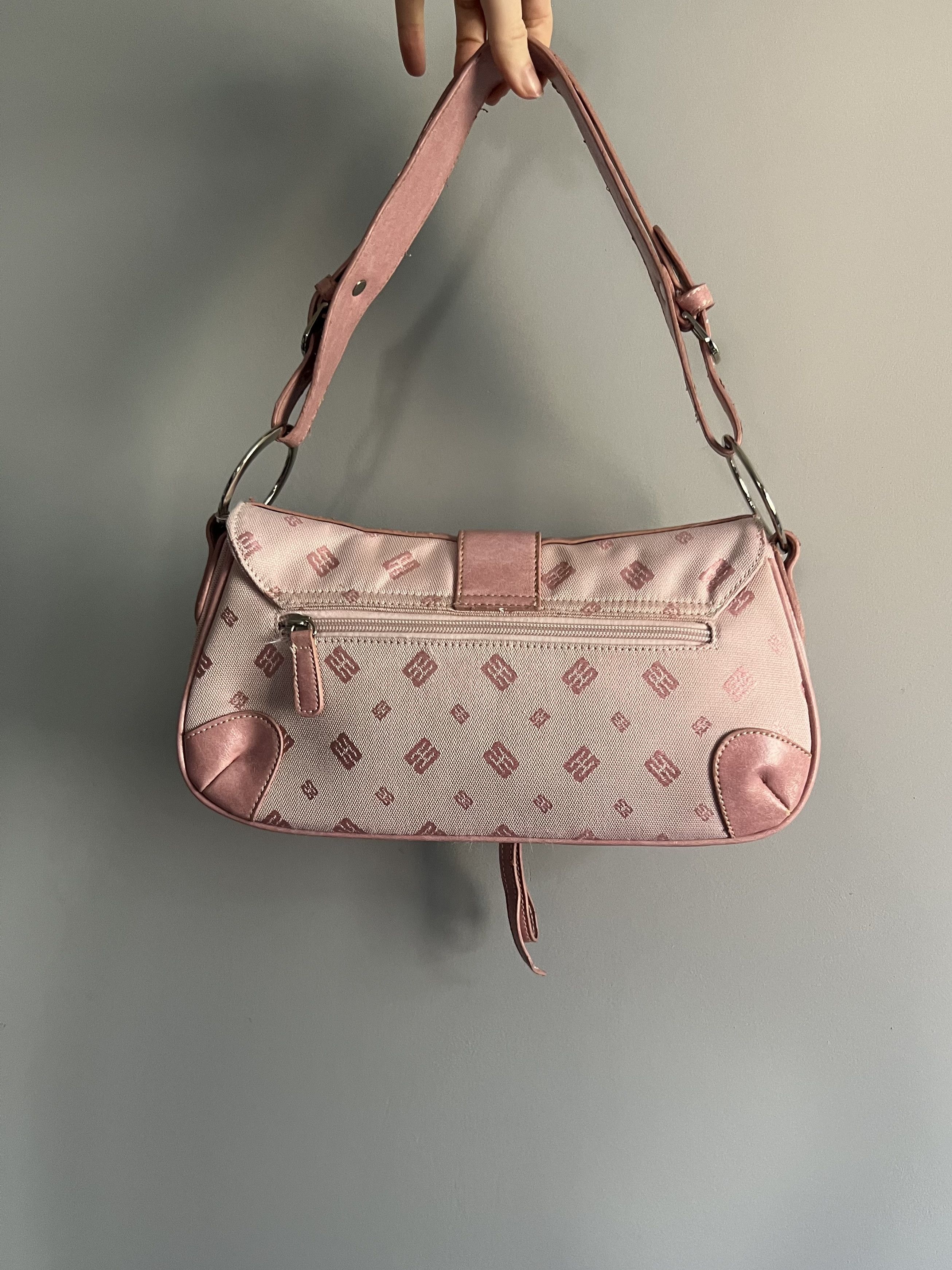 Vintage Vintage pink monogram shoulder bag y2k guess style Size ONE SIZE - 5 Thumbnail