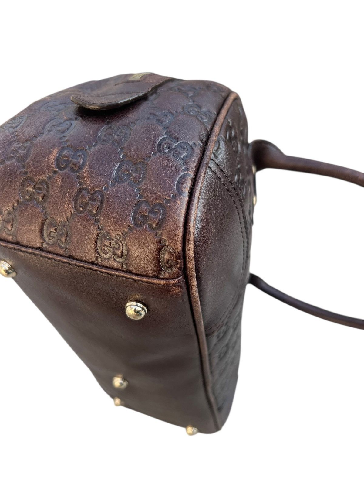 Gucci Gucci Guccissima Princy Fade Patina Leather Boston Bag Size ONE SIZE - 11 Thumbnail