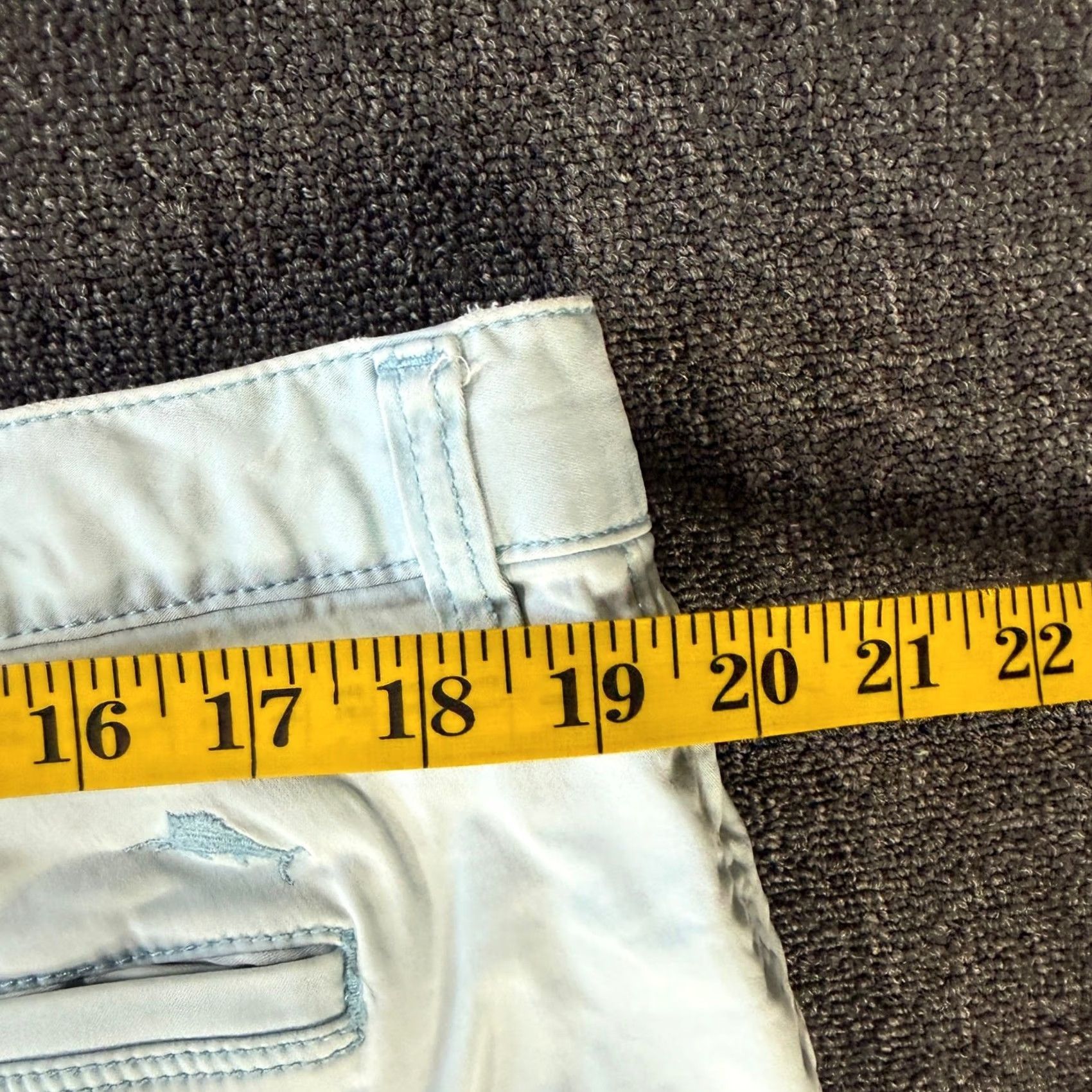 Tommy Bahama VINTAGE Tommy Bahama Chino Shorts 38 Mid-Rise Flat Front Washed Blue Y2k Men Size US 38 / EU 54 - 4 Thumbnail