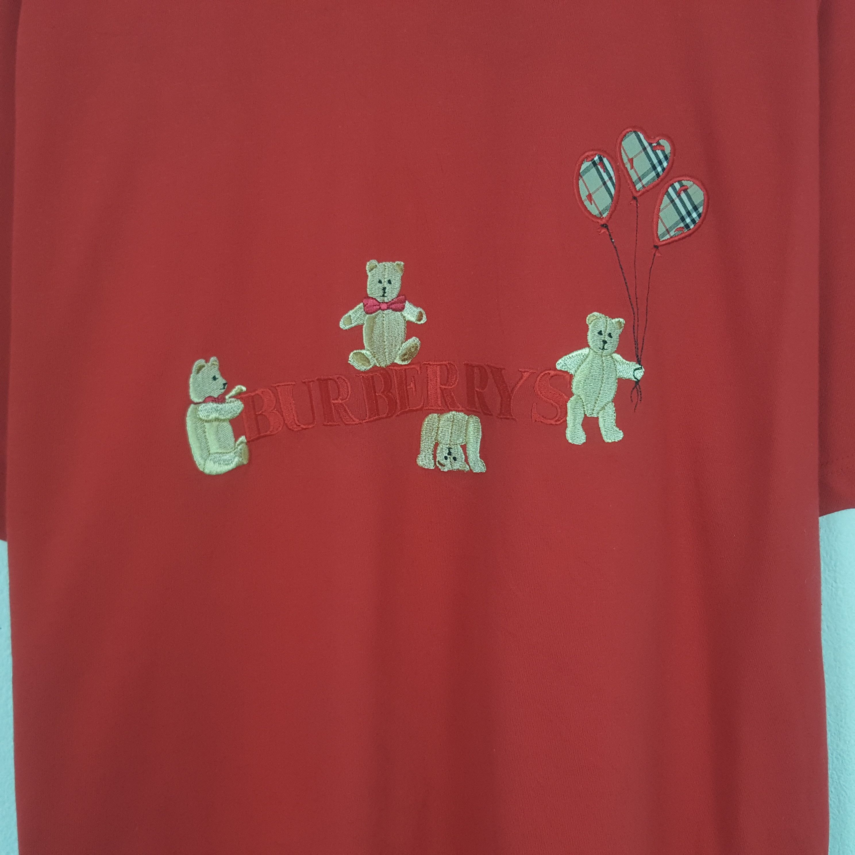 Burberry Vintage Burberrys Embroidery Logo Tshirt Size US L / EU 52-54 / 3 - 2 Thumbnail