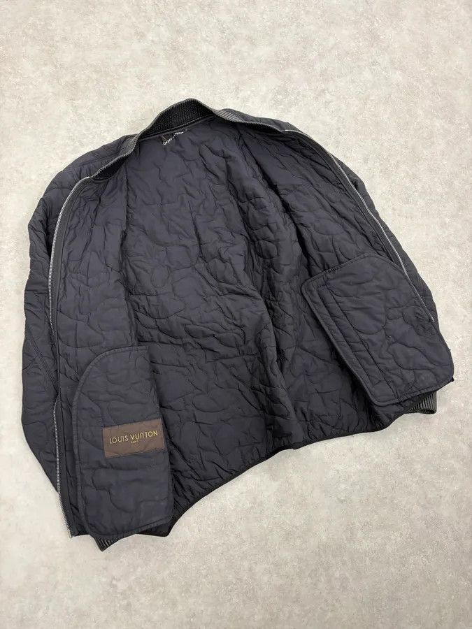 Louis Vuitton Louis Vuitton Black Quilted Nylon Bomber Jacket Size US M / EU 48-50 / 2 - 7 Thumbnail