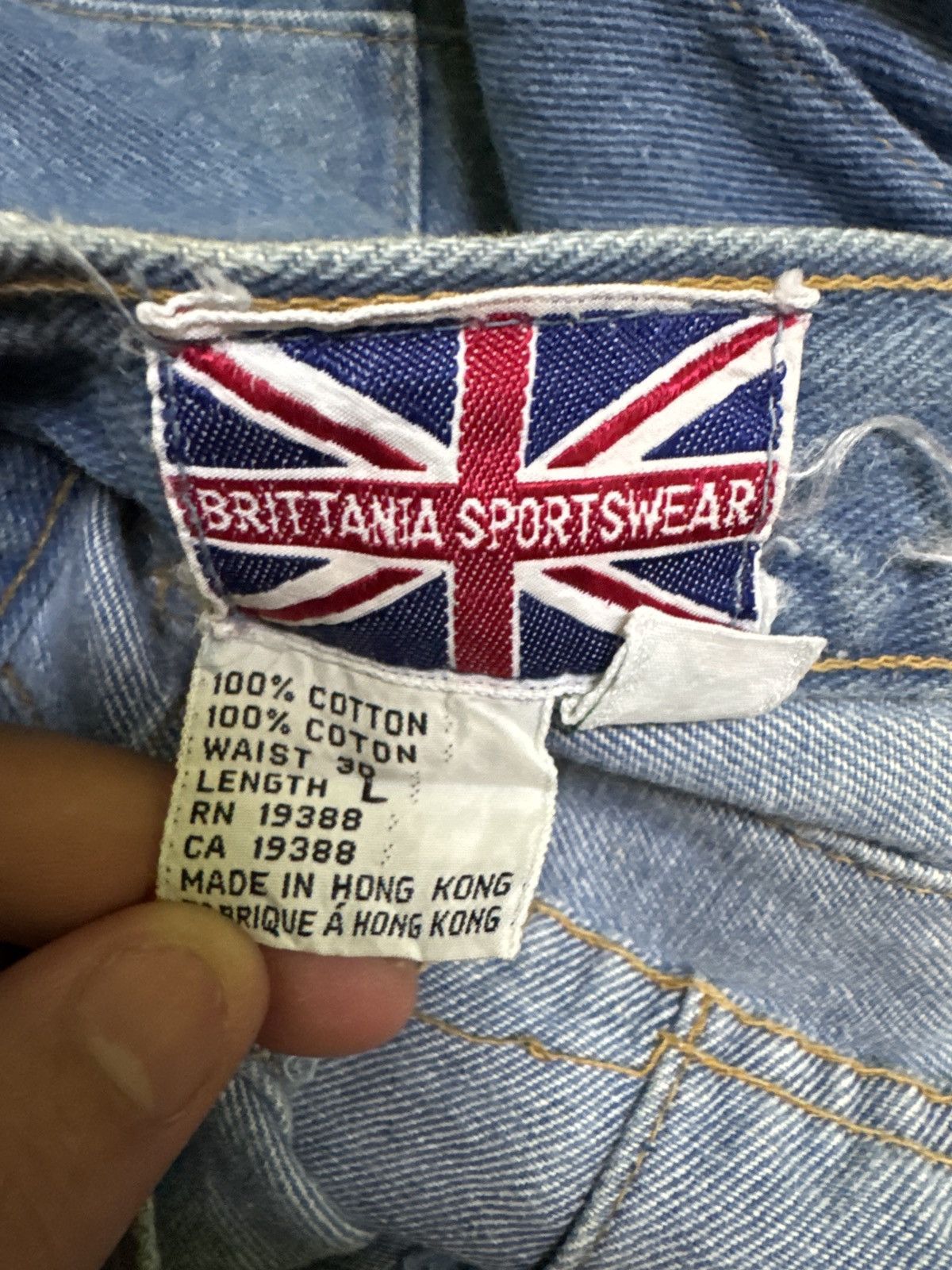 Hysteric Glamour Vintage Brittania Sportswear Reconstructed Flare Wide Leg Size US 28 / EU 44 - 17 Thumbnail