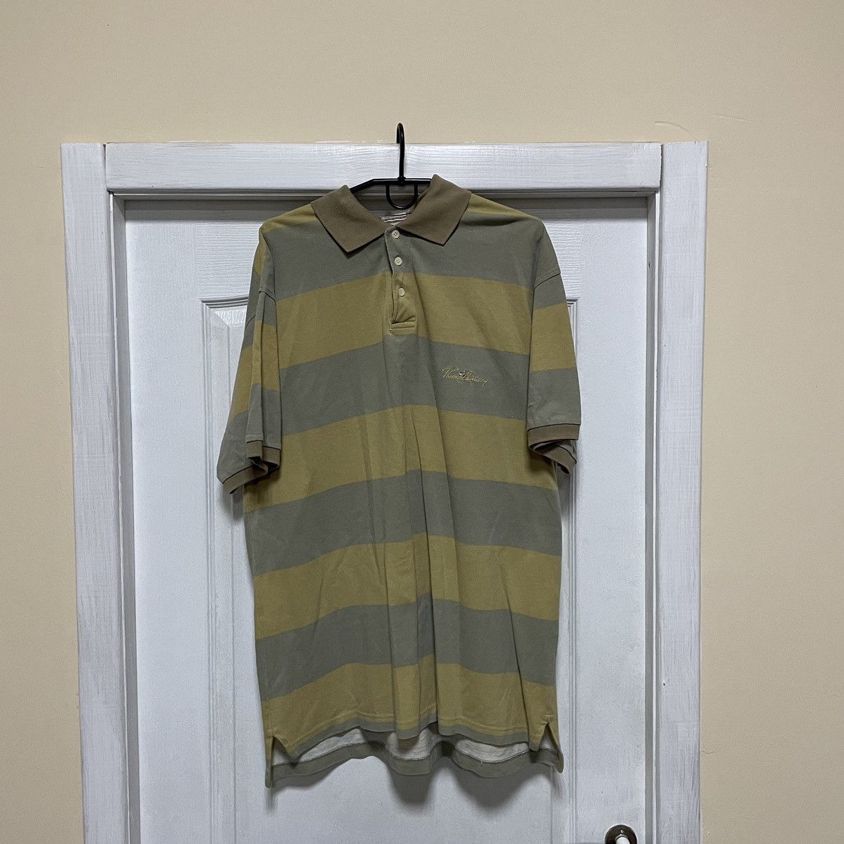 Burberry × Vintage Thomas Burberry Polo Shirt 90s tee striped old money luxury Size US XL / EU 56 / 4 - 1 Thumbnail