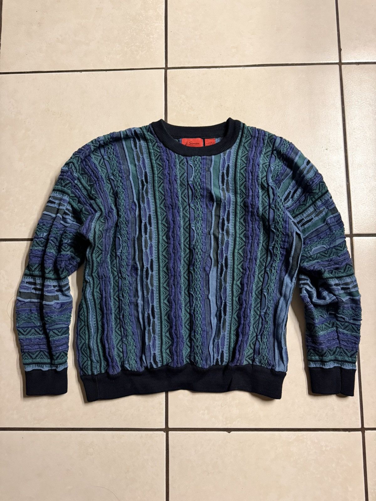 Coogi Vintage 90s 3D Knit Sweater Coogi Style Size US L / EU 52-54 / 3 - 1 Preview