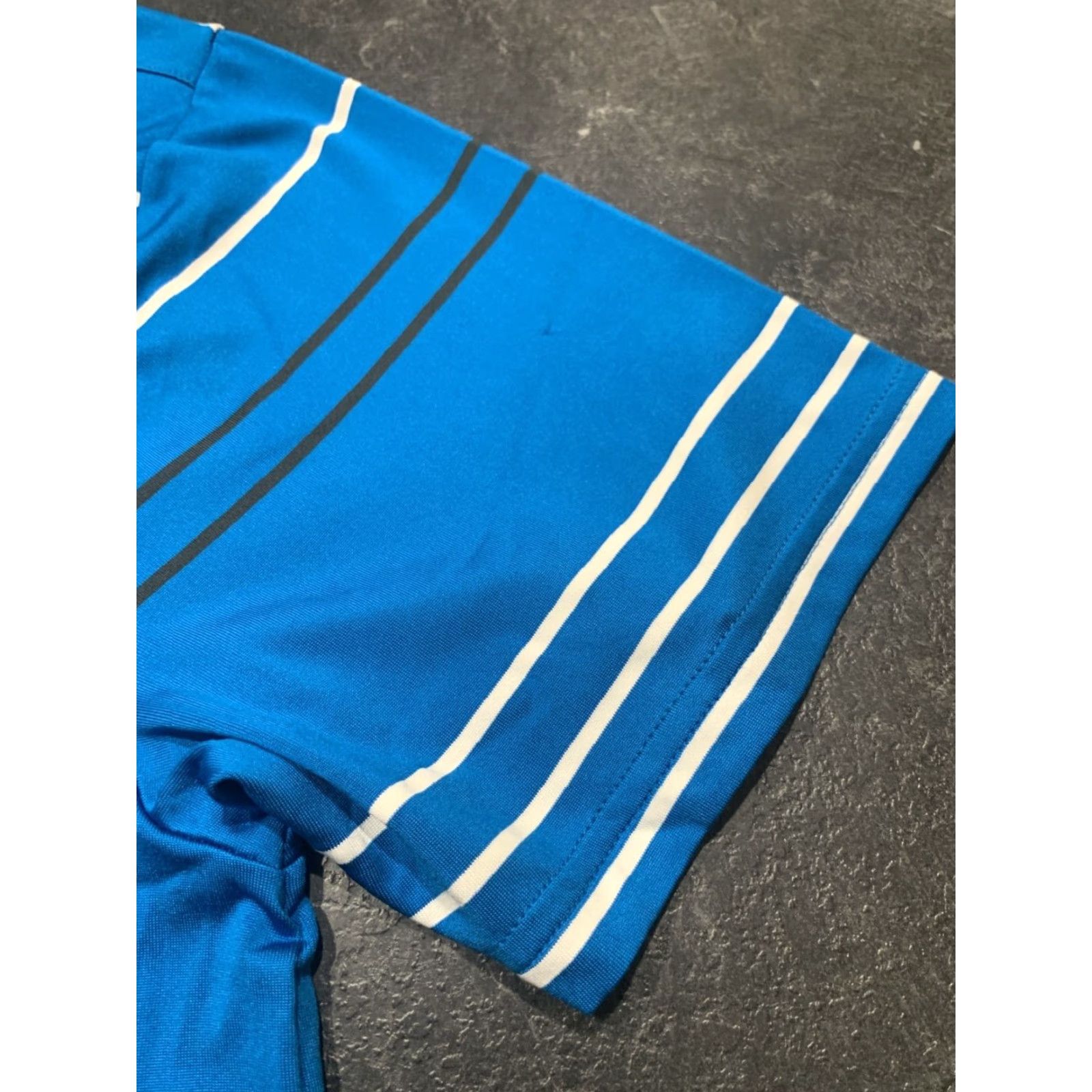 Under Armour Under Armour Polo Shirt Men Large Short Sleeve Blue Striped Golf Outdoor Spring Summer Size US L / EU 52-54 / 3 - 3 Thumbnail