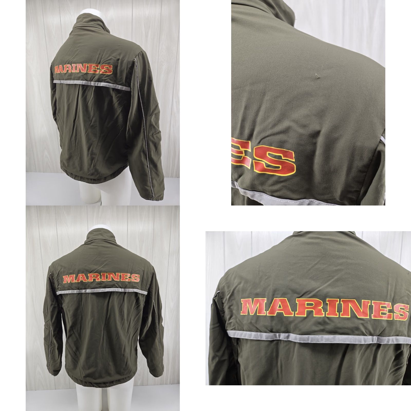 New Balance VINTAGE (no) -> USMC Marine Corps Jacket Mens Medium Green Training Running New Balance Size US 31 - 8 Thumbnail