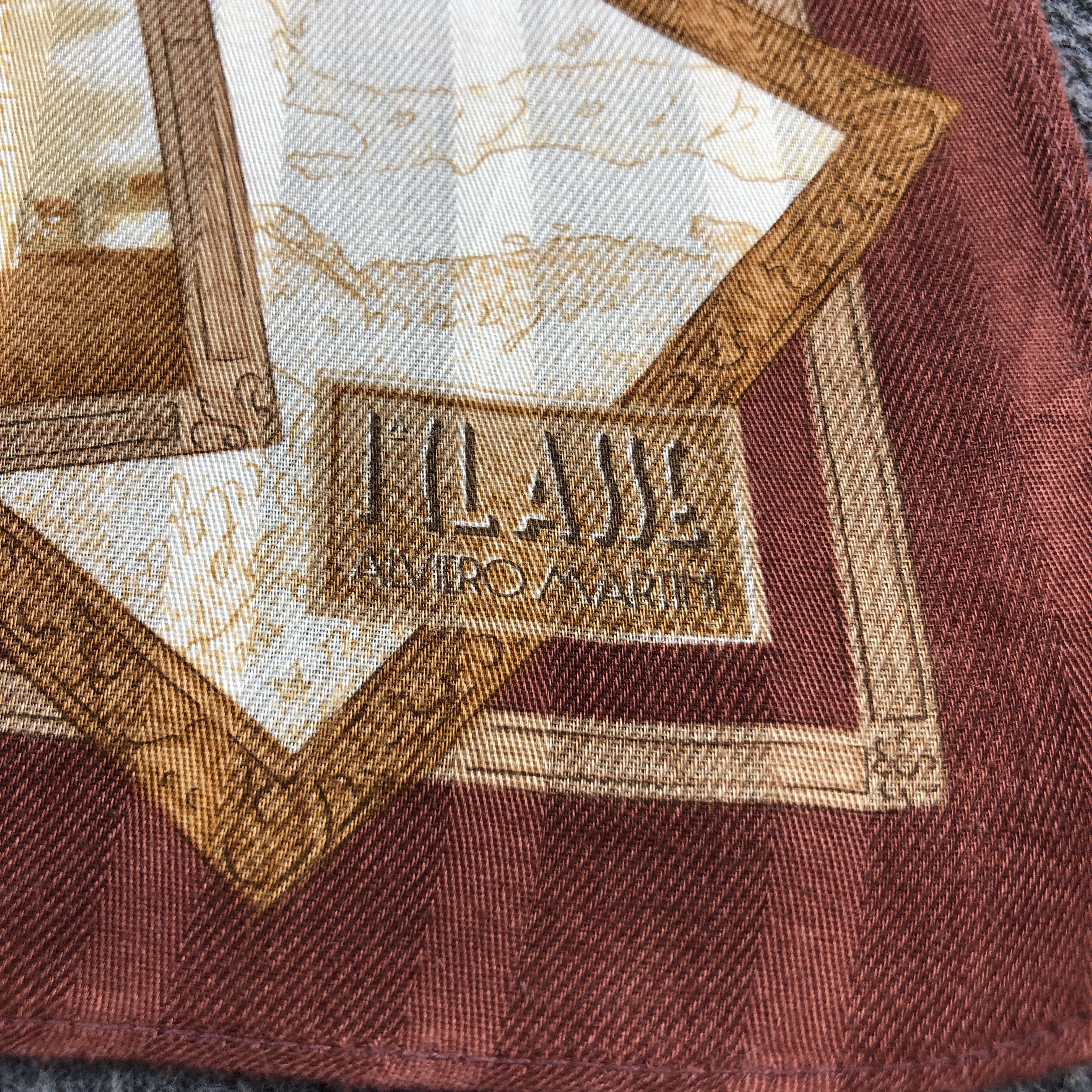 Alviero Martini × Vintage Alviero Martini Handkerchief Neckerchief Bandana H2759 Size ONE SIZE - 4 Thumbnail