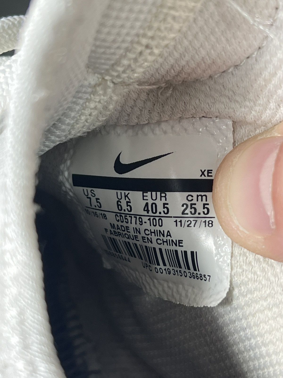 Heron Preston × Nike Nike x Heron Preston Huarache E.D.G.E. White Size US 7.5 Size US 7.5 / EU 40-41 - 15 Thumbnail
