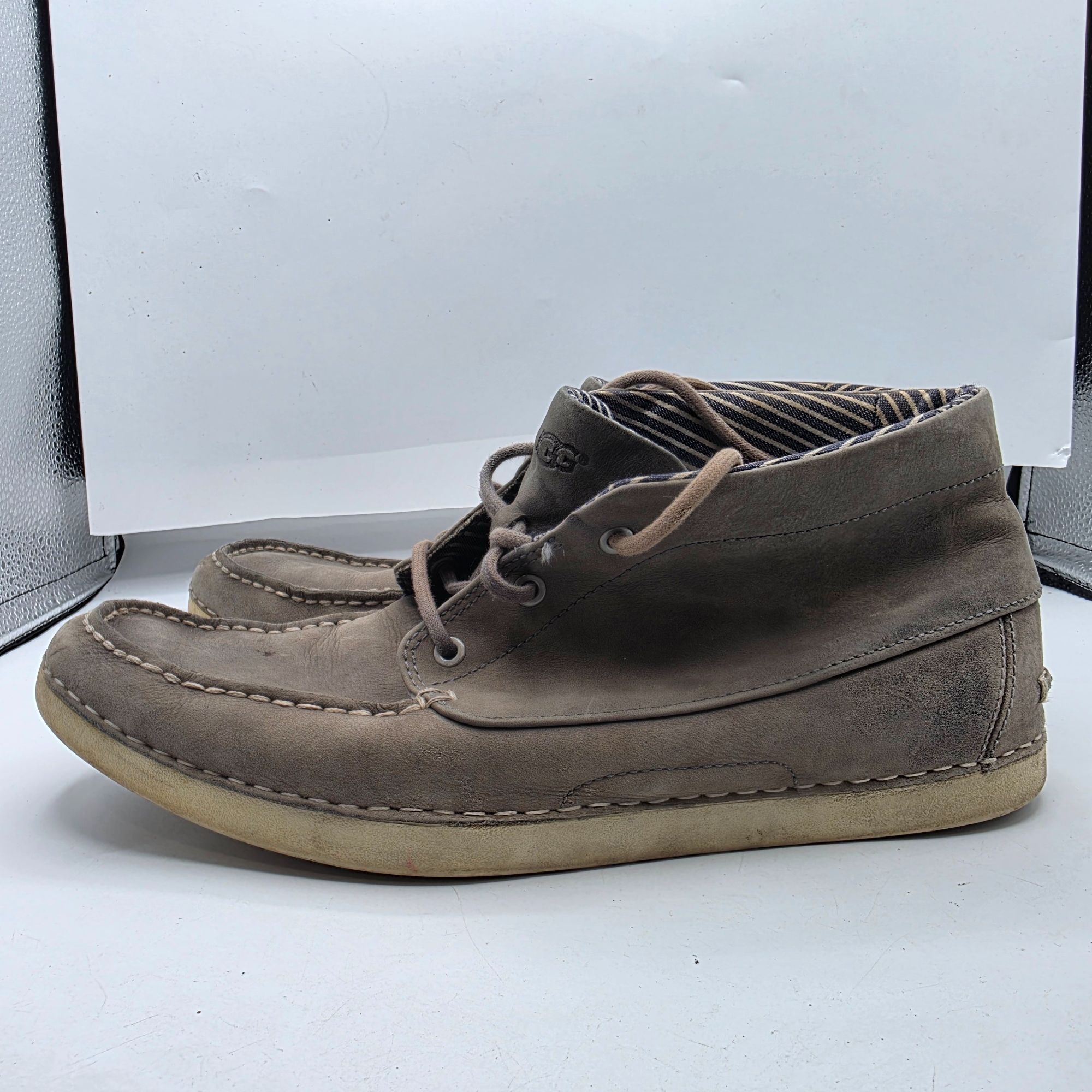 Ugg UGG Kaldwell Mens Size 9.5 Gray Chukka Ankle Boots Vibram So Size US 9.5 / EU 42-43 - 13 Thumbnail