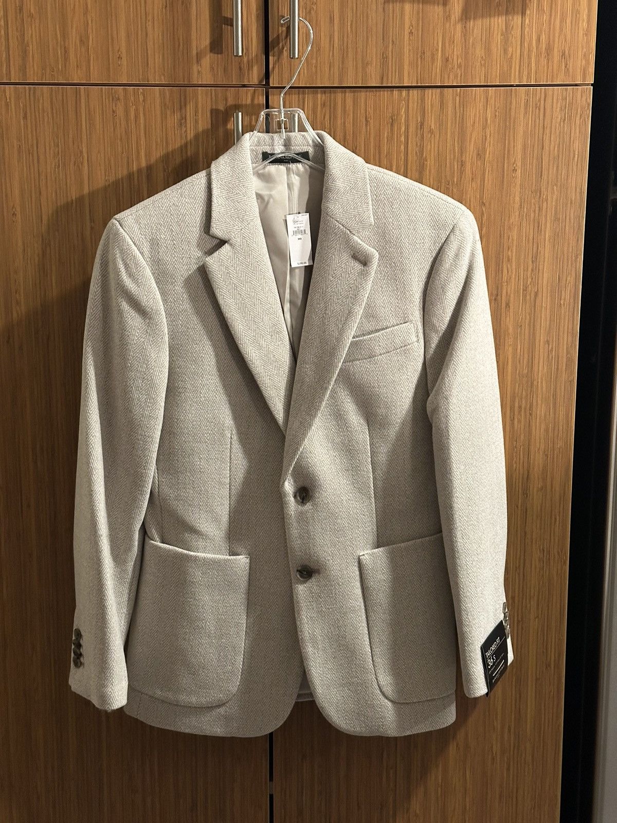 Banana Republic Tailored-fit Tweed Herringbone Blazer​​​​​​​​​​​​​​​​ Size 36S - 1 Thumbnail