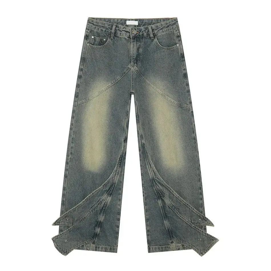 Japanese Brand Retro loose straight leg jeans Size US 30 / EU 46 - 2 Thumbnail