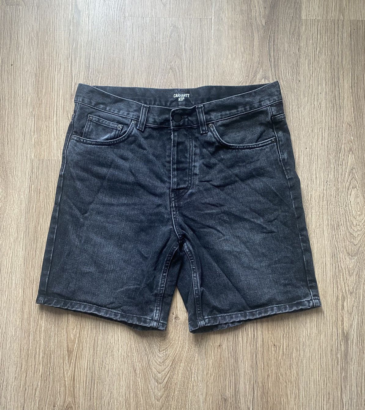 Carhartt × Vintage Vintage Carhartt baggy black denim shorts Size US 31 - 4 Thumbnail
