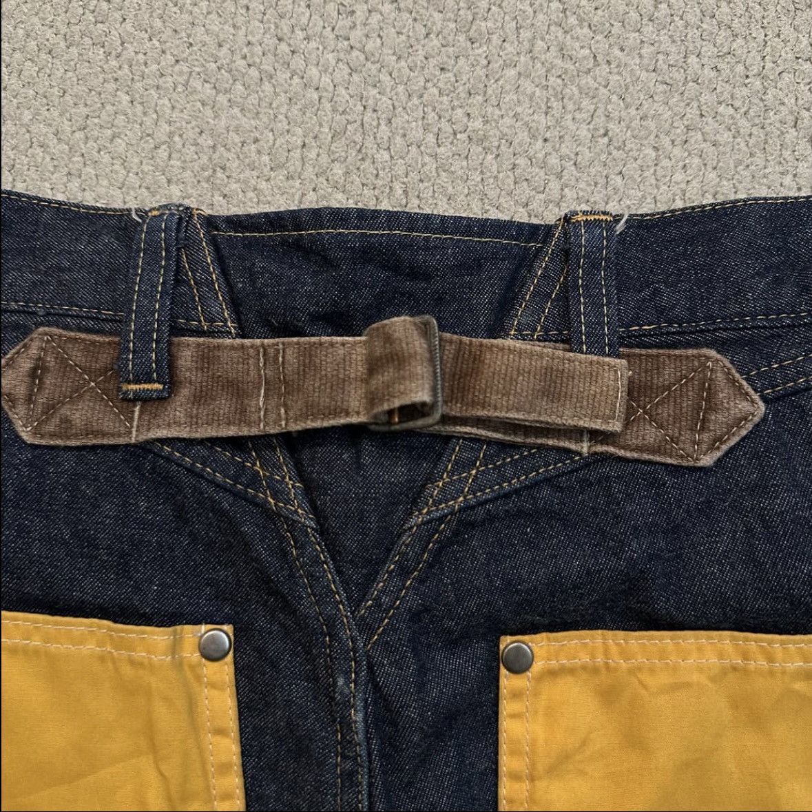 Junya Watanabe Junya Watanabe Cinch Back Denim Pants Size US 31 - 10 Thumbnail