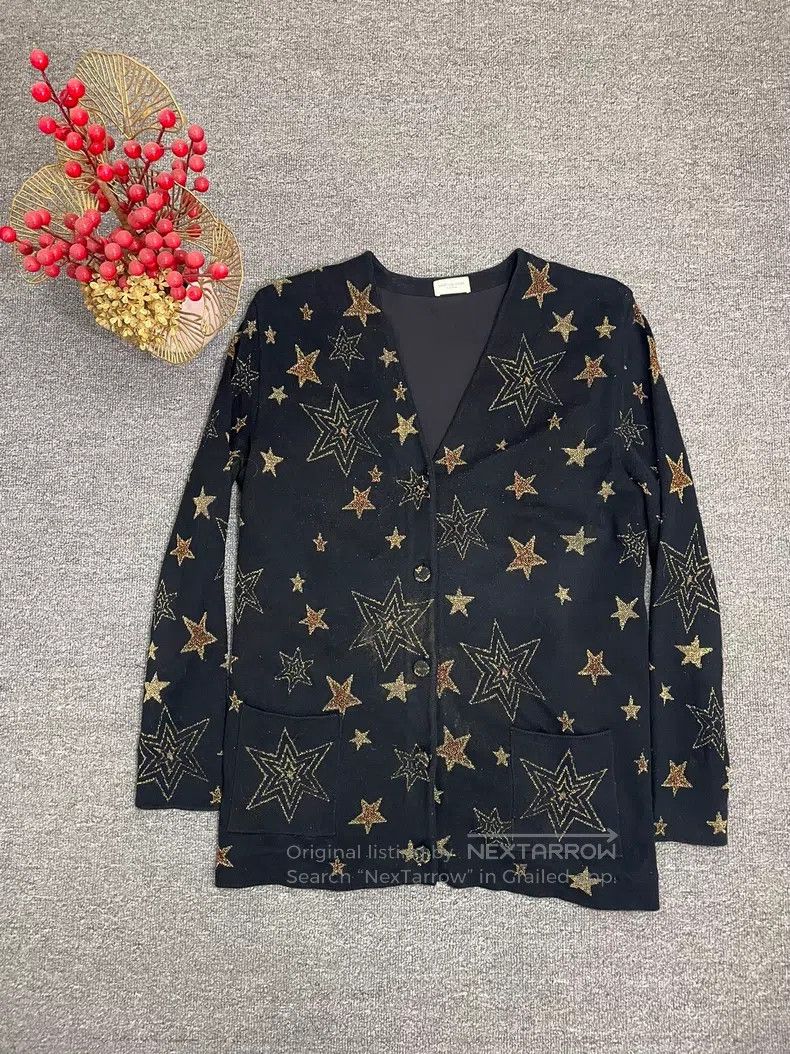 Saint Laurent Paris Saint Laurent Paris All-Over Print Star Glitter Mohair Car Size US XS / EU 42 / 0 - 1 Thumbnail