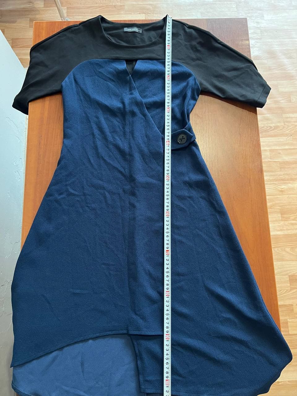 Cop Copine COP COPINE NAVY ASYMMETRICAL NEPTUNI ROSE RARE DRESS SZ 34 Size XS / US 0-2 / IT 36-38 - 15 Thumbnail