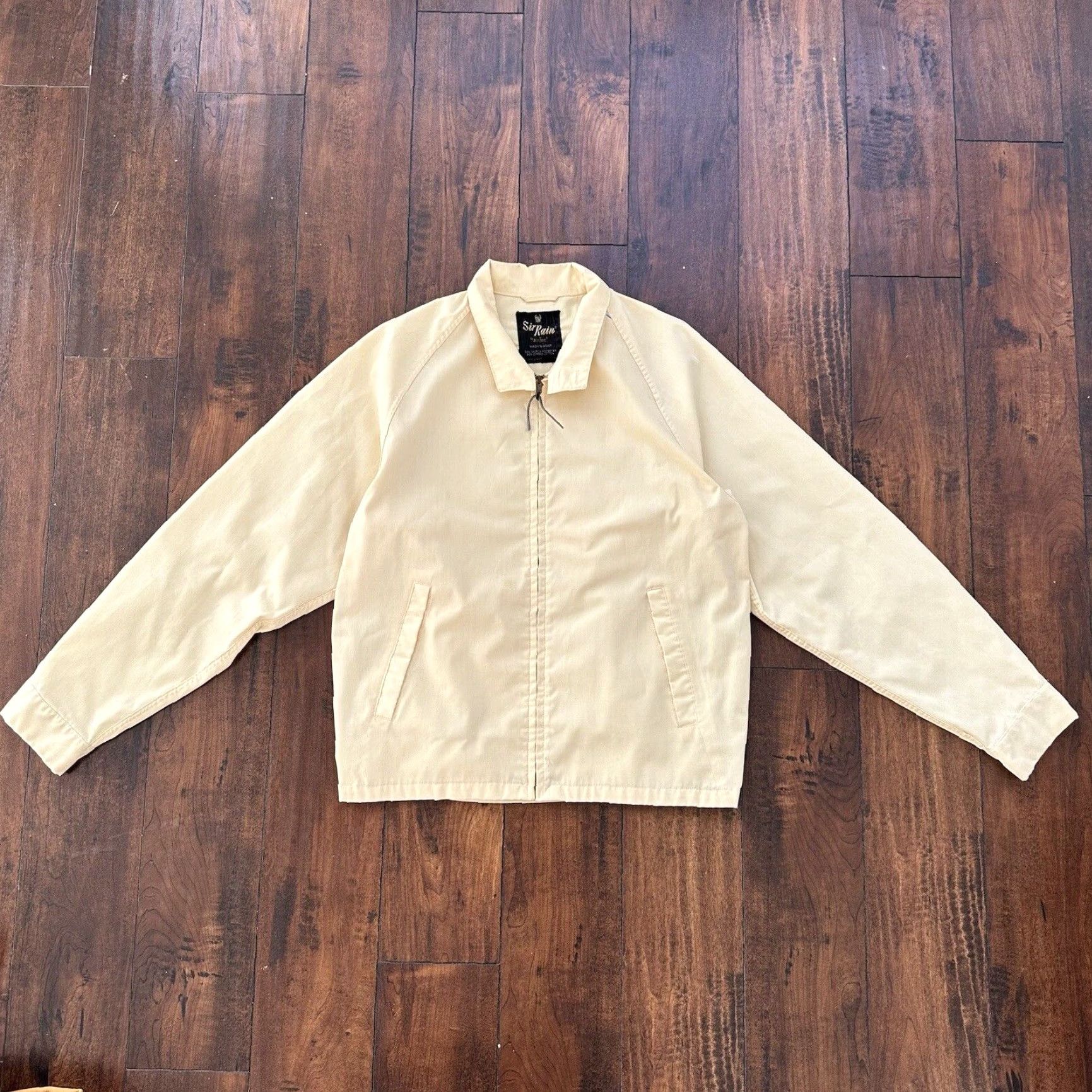 Vintage VINTAGE Men's Work Jacket Full Zip Yellow Cotton Chambray 1960s 70s Chore Workwear Large Size US L / EU 52-54 / 3 - 2 Thumbnail