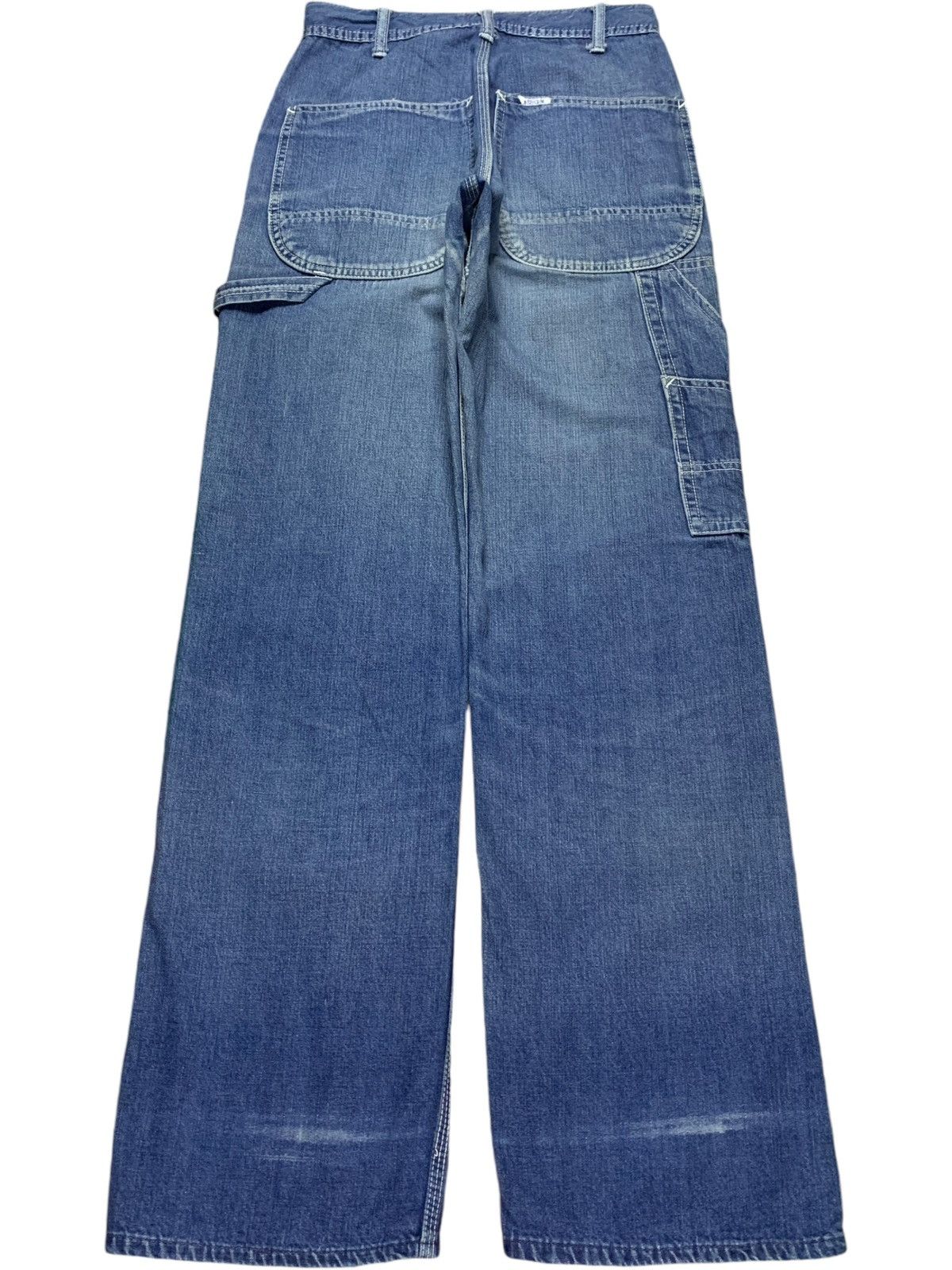 Japanese Brand Vintage Japanese Brand Blue Wash Carpenter Baggy Jeans Size US 26 / EU 42 - 2 Thumbnail