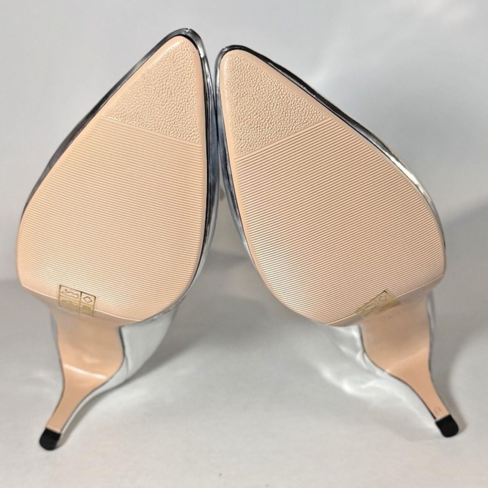 Other Haotianano Silver Metallic Ankle Boots Mirror Pointed Toe Size US 8.5 / IT 38.5 - 5 Thumbnail