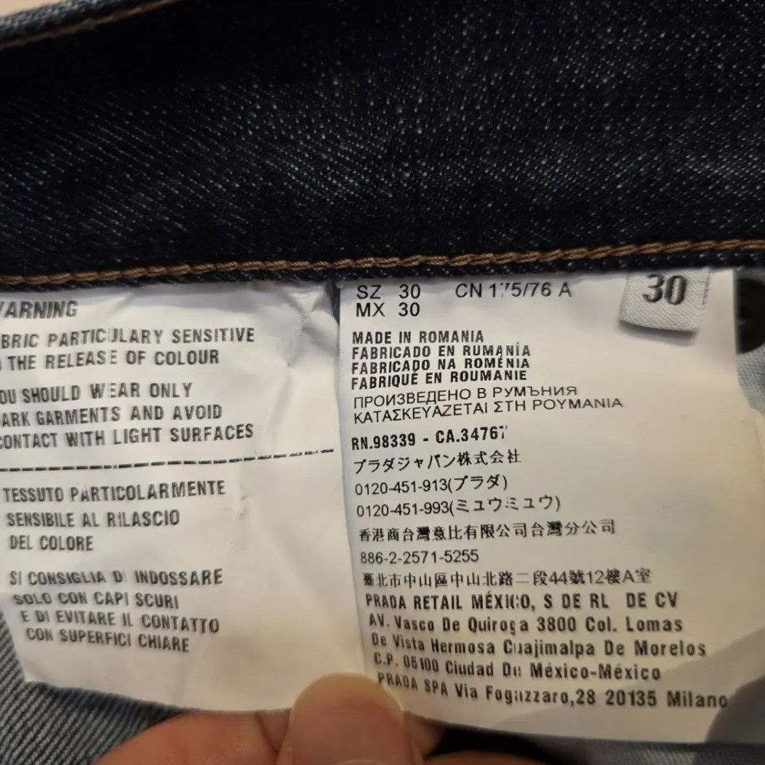 Prada Prada Raw Denim Pants Size US 30 / EU 46 - 7 Thumbnail