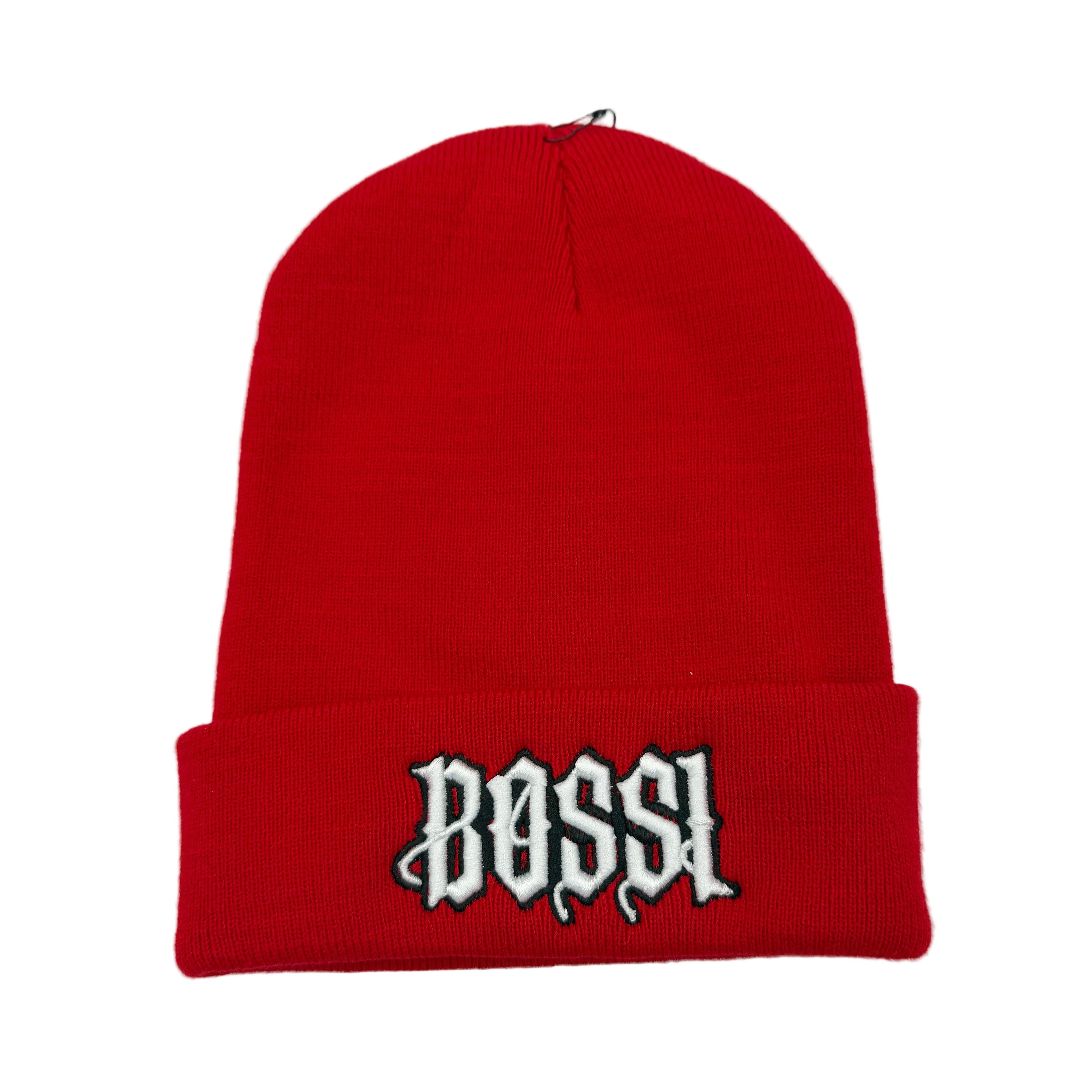 Bossi Sportswear Bossi x Endless Supply Beanie Red/White Size ONE SIZE - 1 Thumbnail