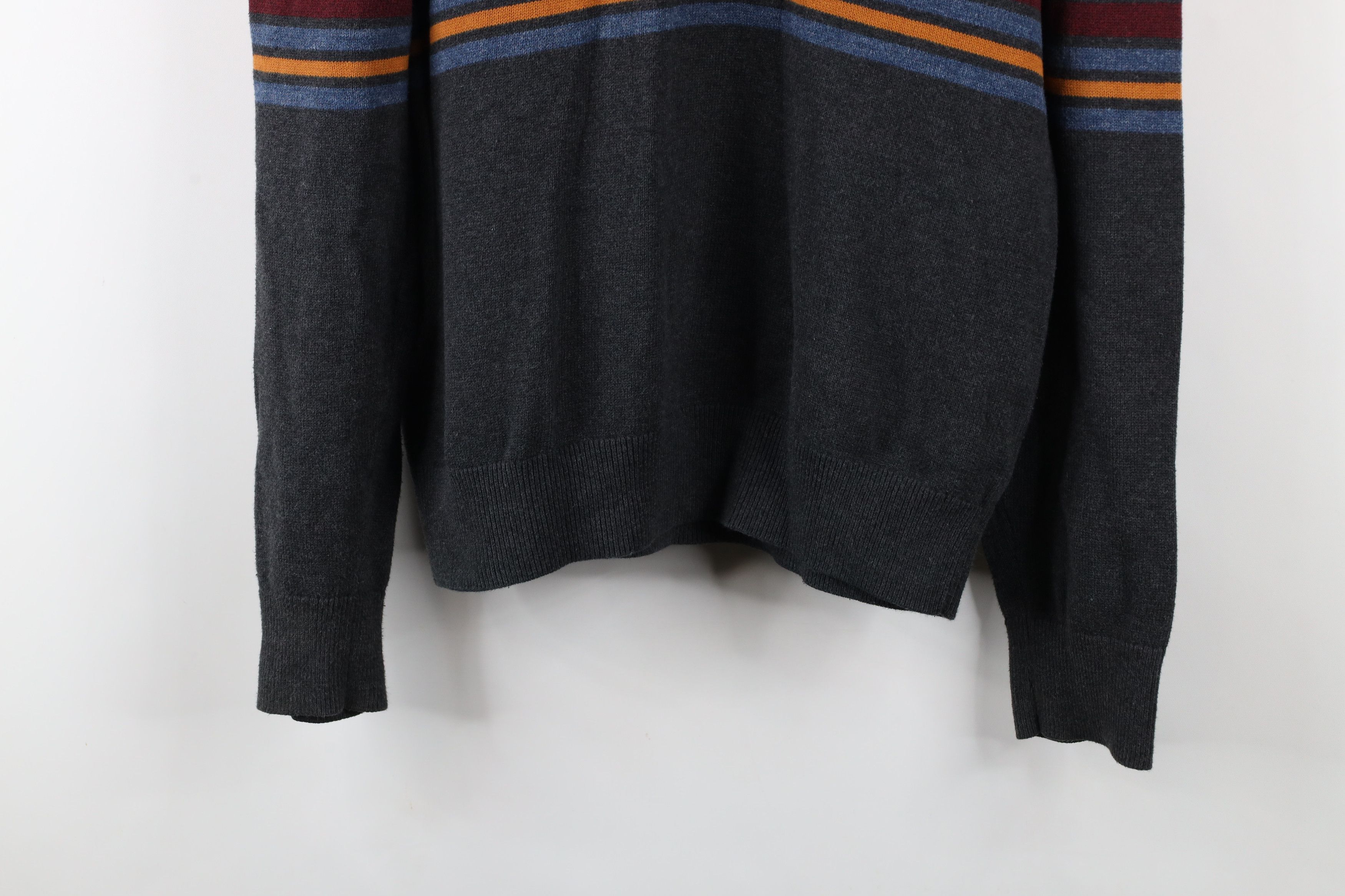 Gap × Vintage Vintage Y2K Gap Rainbow Striped Shawl Collar Knit Sweater Size US M / EU 48-50 / 2 - 3 Thumbnail