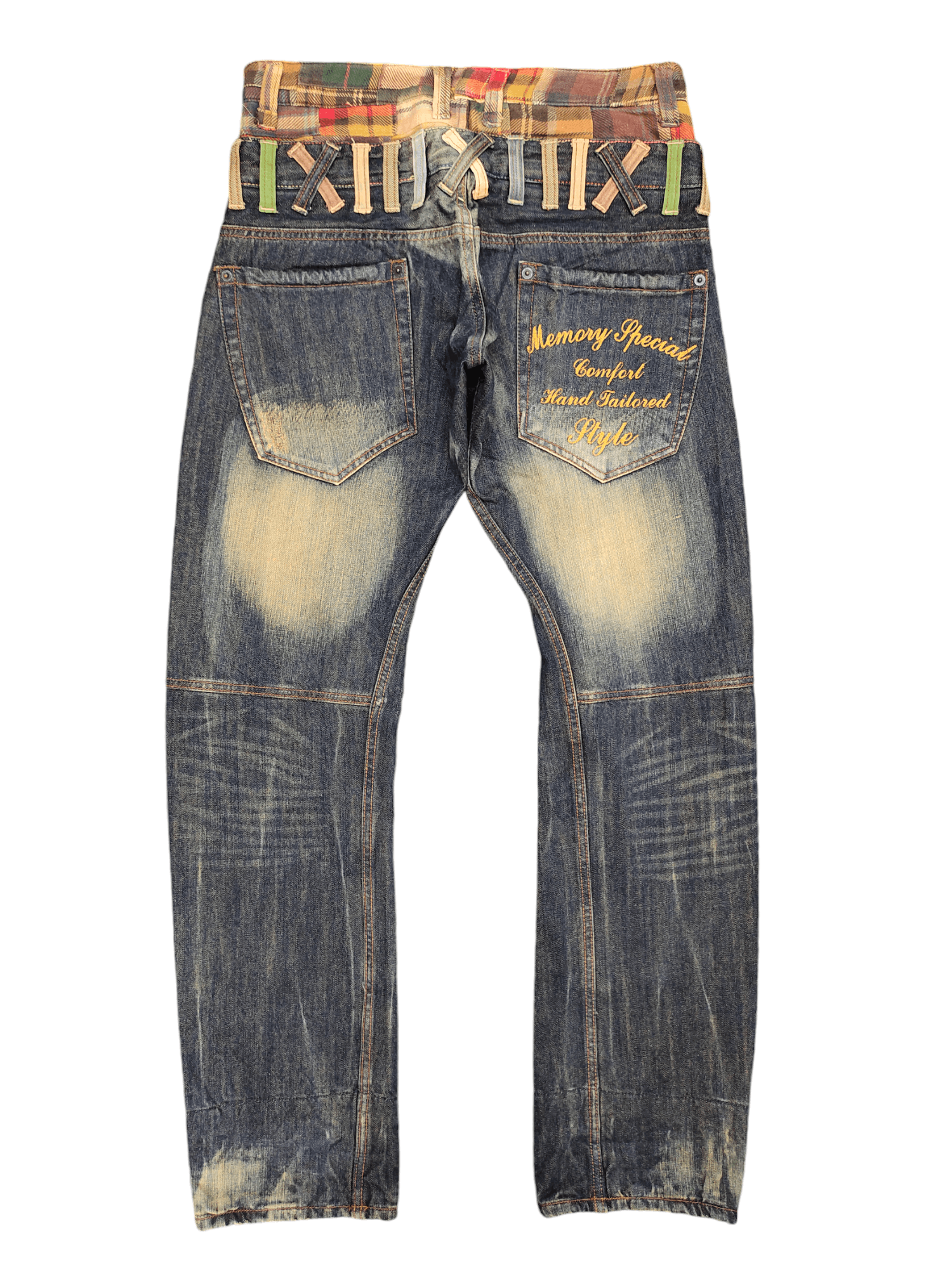 If Six Was Nine Japanese Memory Special Double Waist Jean Kapital Ppfm Style Size US 31 - 11 Thumbnail