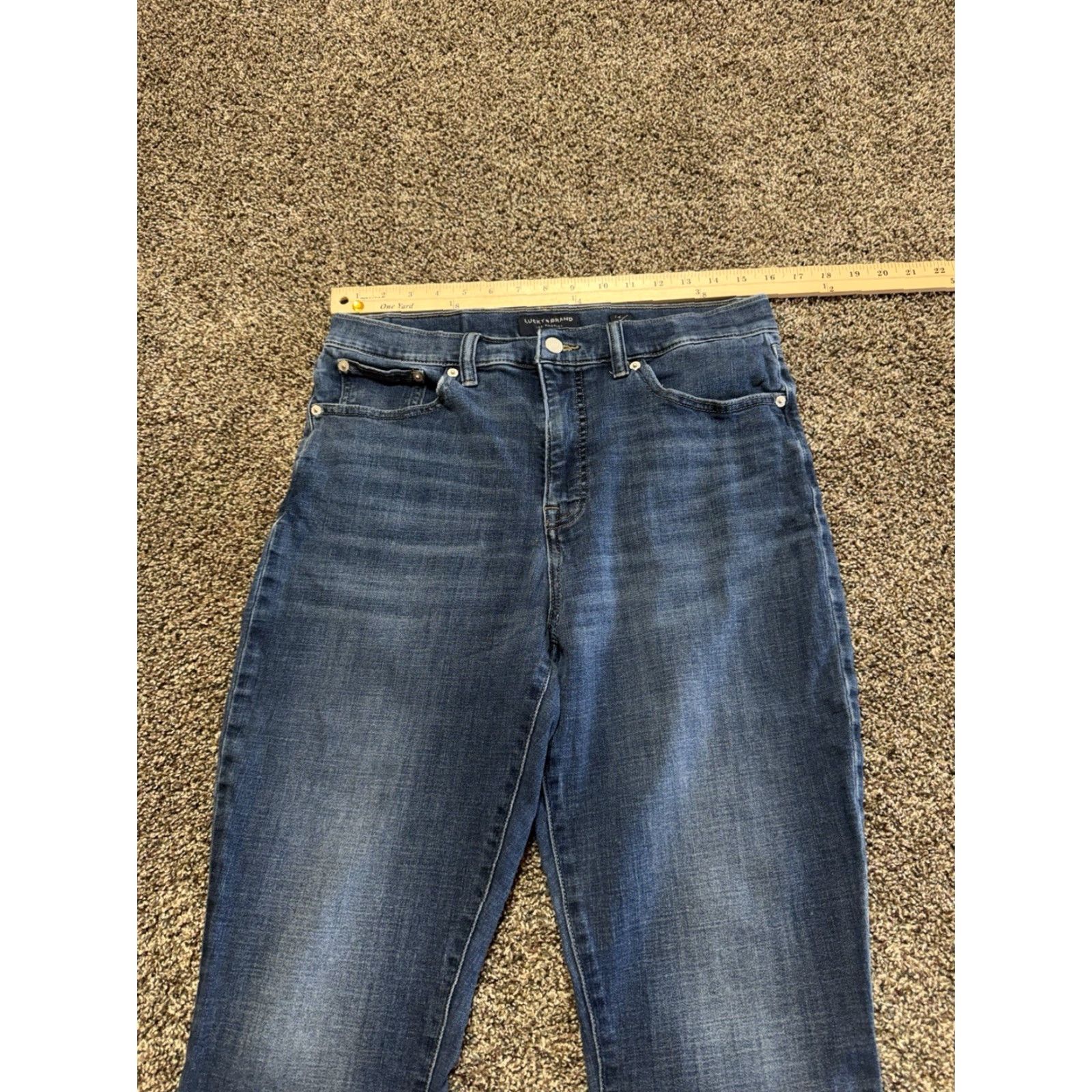 Lucky Brand Lucky Brand Bridgette Skinny Jeans Women's Size 14 Blue Denim 14/32 Ankle - 5-Pocket, Stretch, High Rise, Regular Size Type Jeans Womens Size 36" / US 14 / IT 50 - 7 Thumbnail
