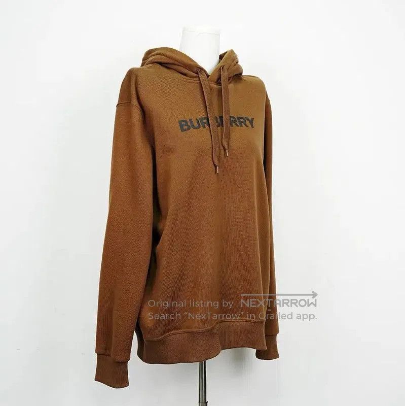 Burberry Burberry Brown Cotton Logo Hoodie for Men. Size US M / EU 48-50 / 2 - 2 Thumbnail