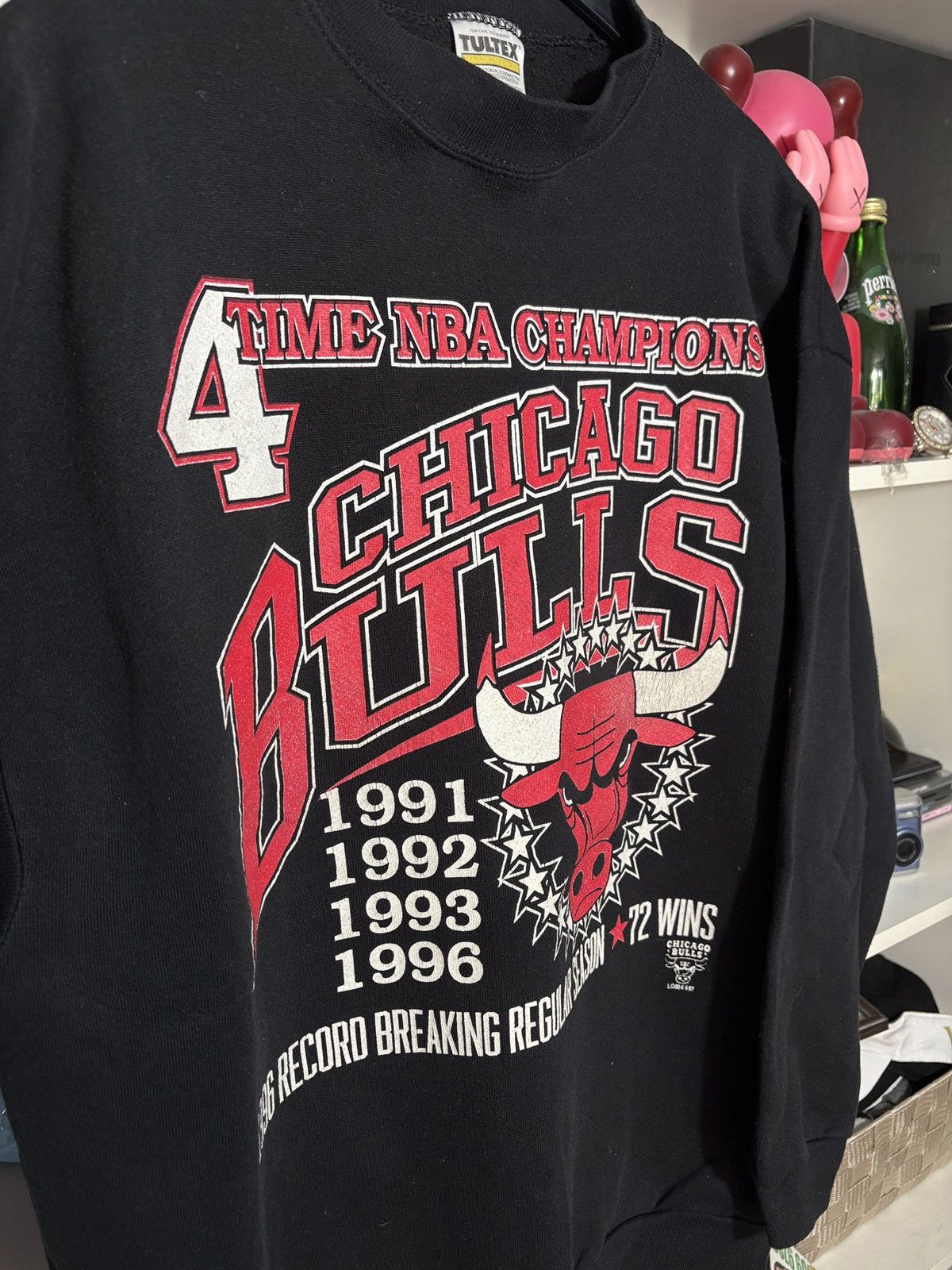 NBA Chicago Bulls Vintage 1996 NBA Champions Crewneck Tultex Size US XL / EU 56 / 4 - 2 Thumbnail