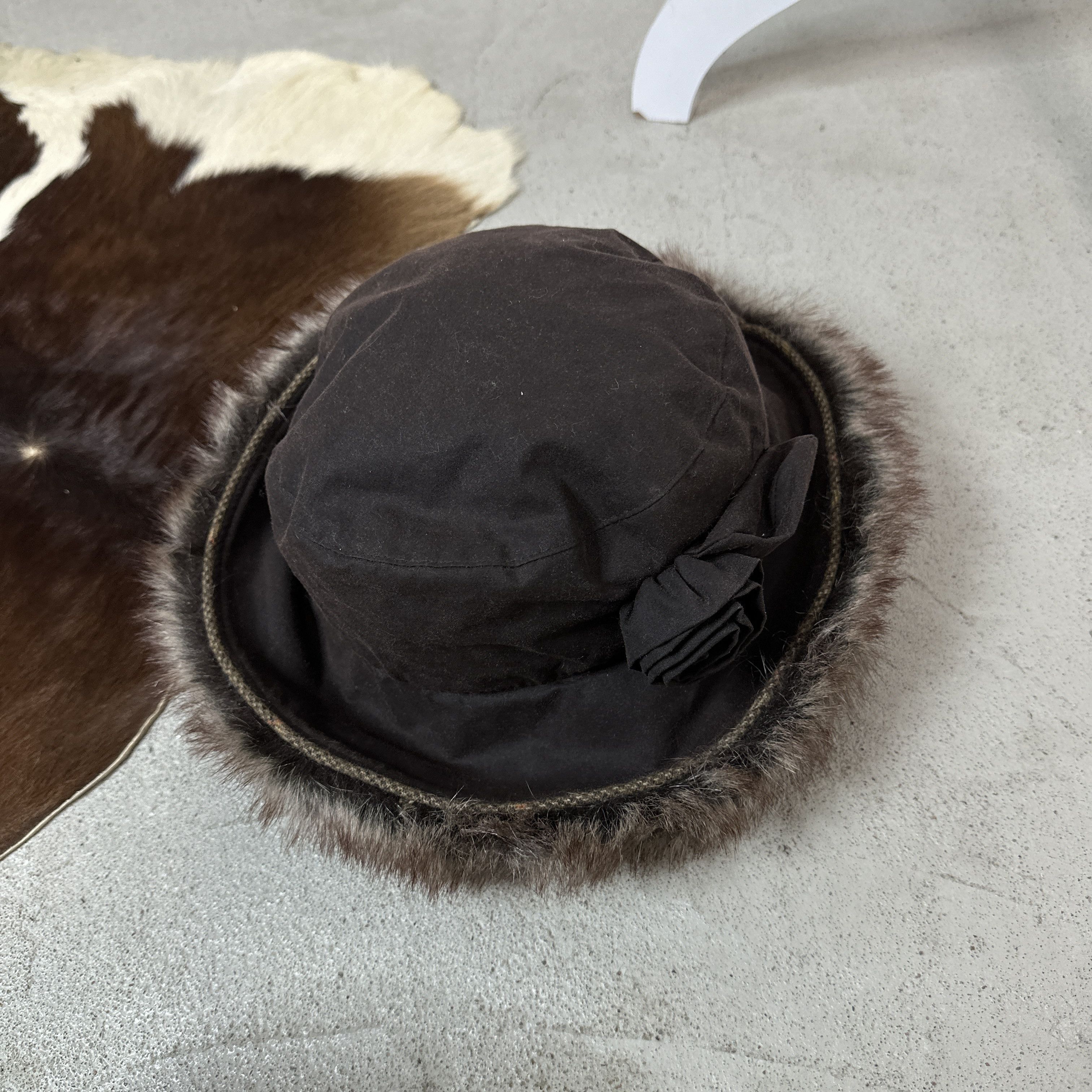 Barbour Vintage Waxed Barbour Hat Size ONE SIZE - 4 Thumbnail