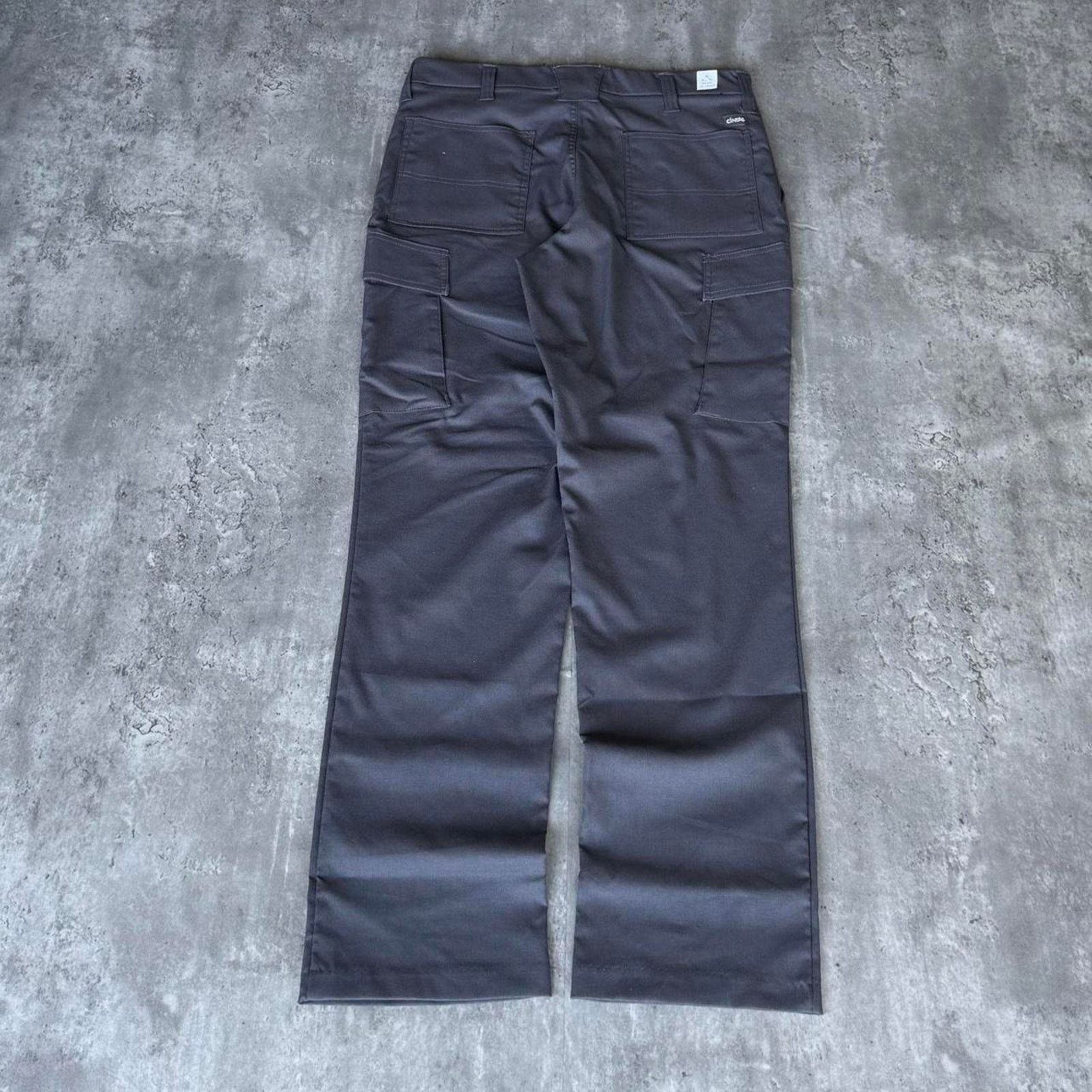 Cintas × Vintage Vintage Y2K Grey Cargo Pants Carhartt Style Skater Pants Size US 33 - 2 Thumbnail