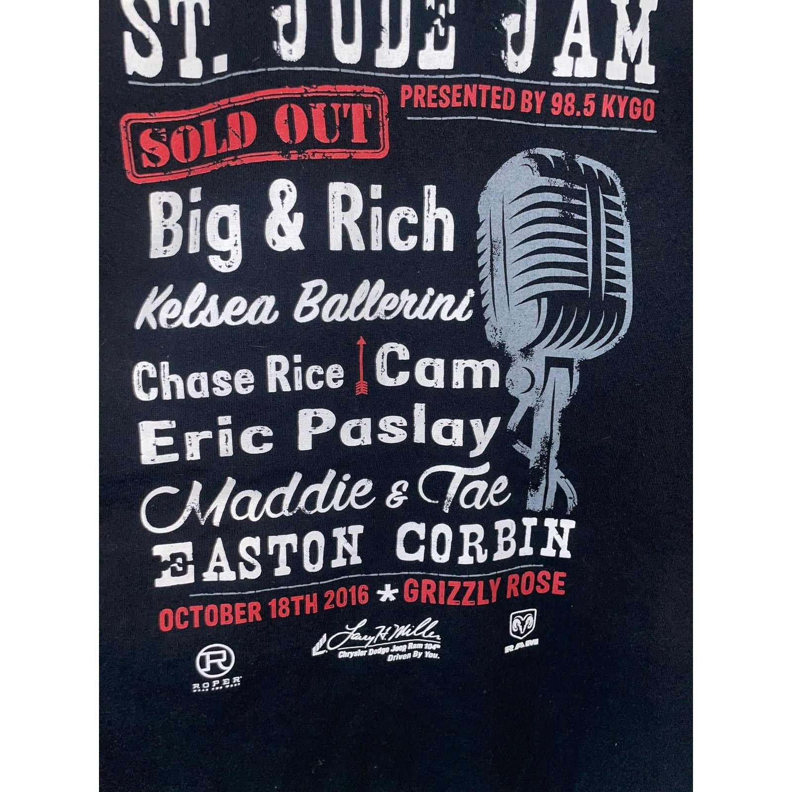 Gildan St. Jude Shirt Jam Big & Rich Eric Paslay Concert Tee 2XL Size US XXL / EU 58 / 5 - 7 Thumbnail