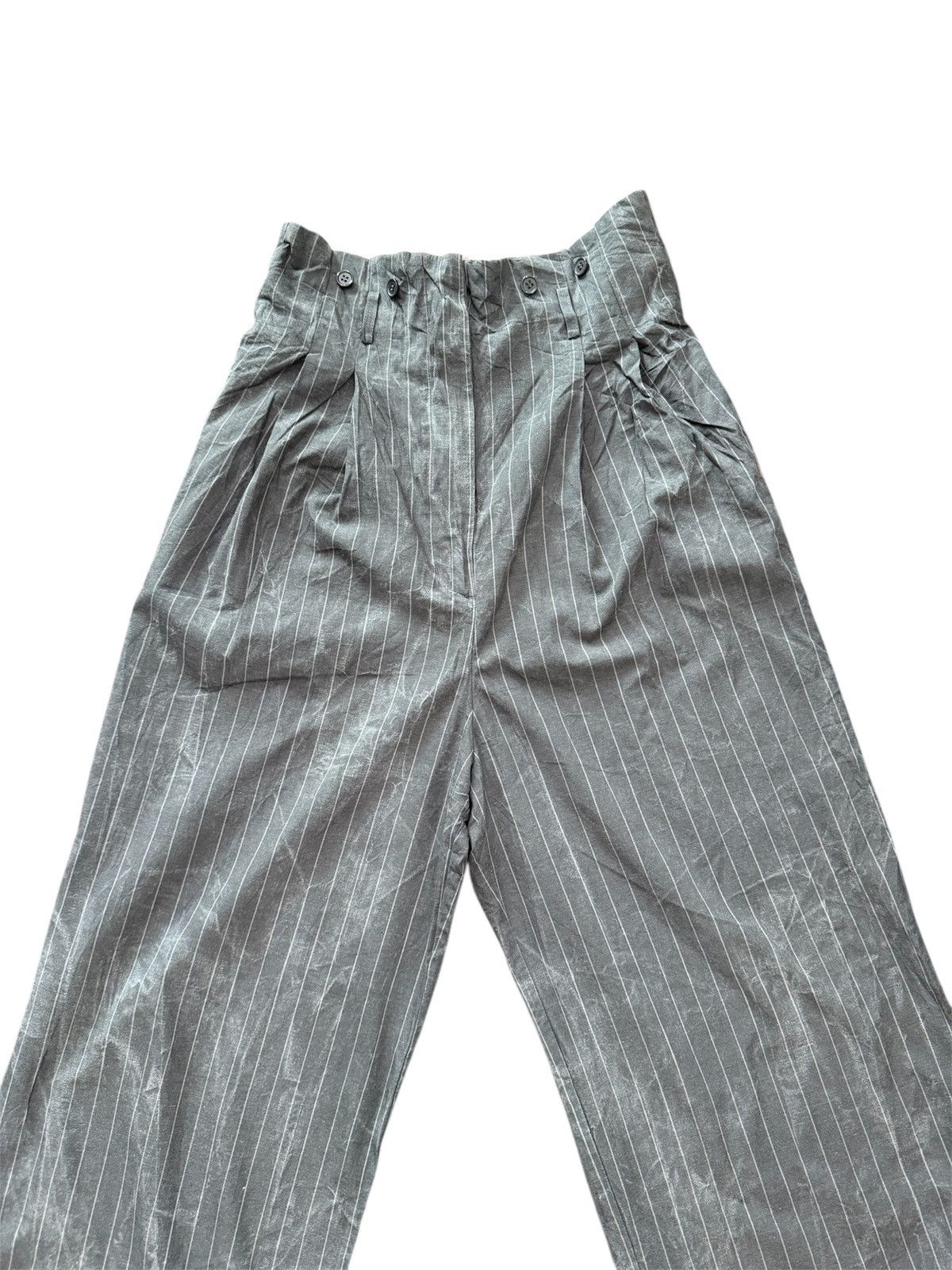 MOUSSY Japan Brand MOUSSY Wide Pants Long Rise Stripe Baggy Style Size US 33 - 2 Thumbnail