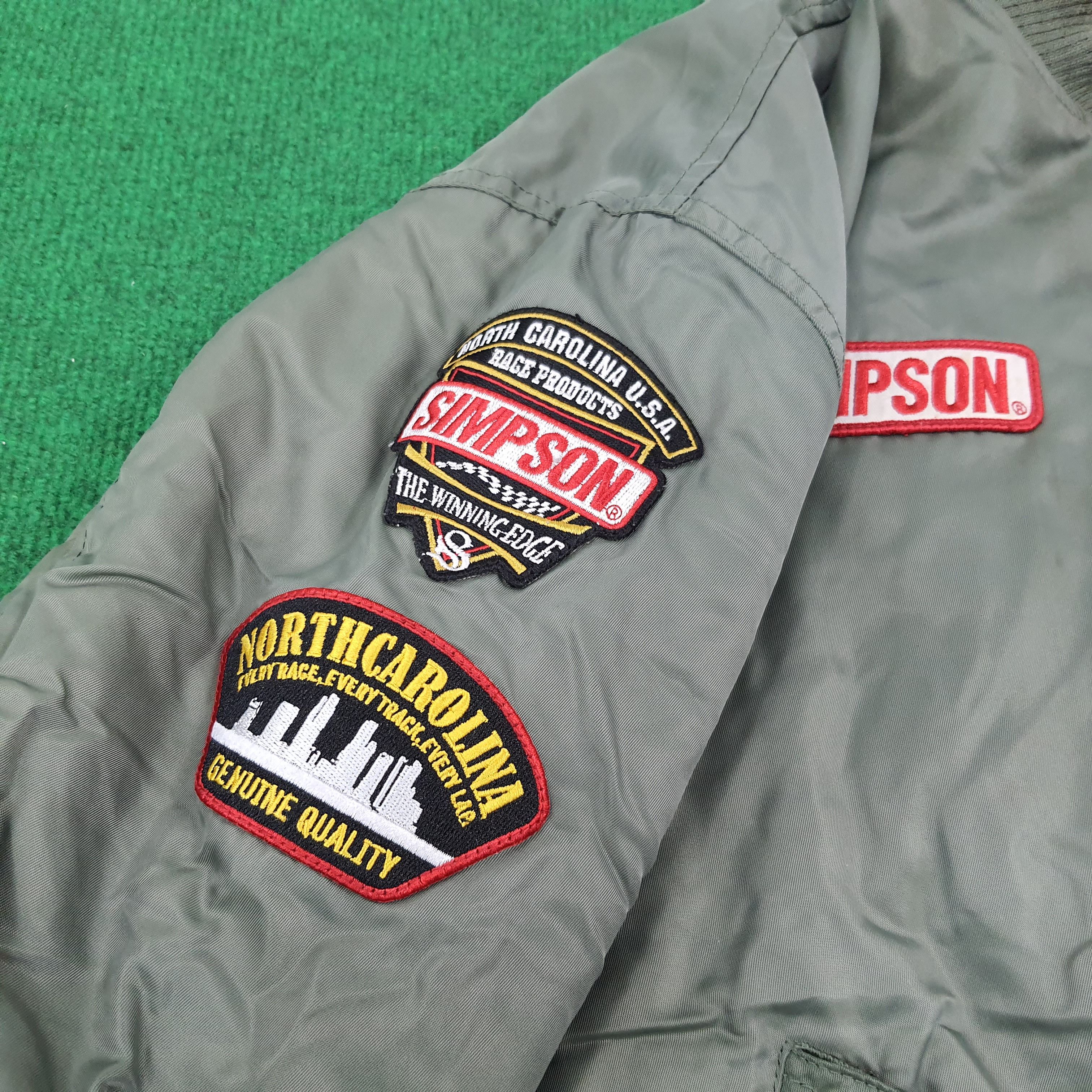 Vintage Vintage North Carolina SIMPSON USA Bomber Jacket Size US L / EU 52-54 / 3 - 7 Thumbnail