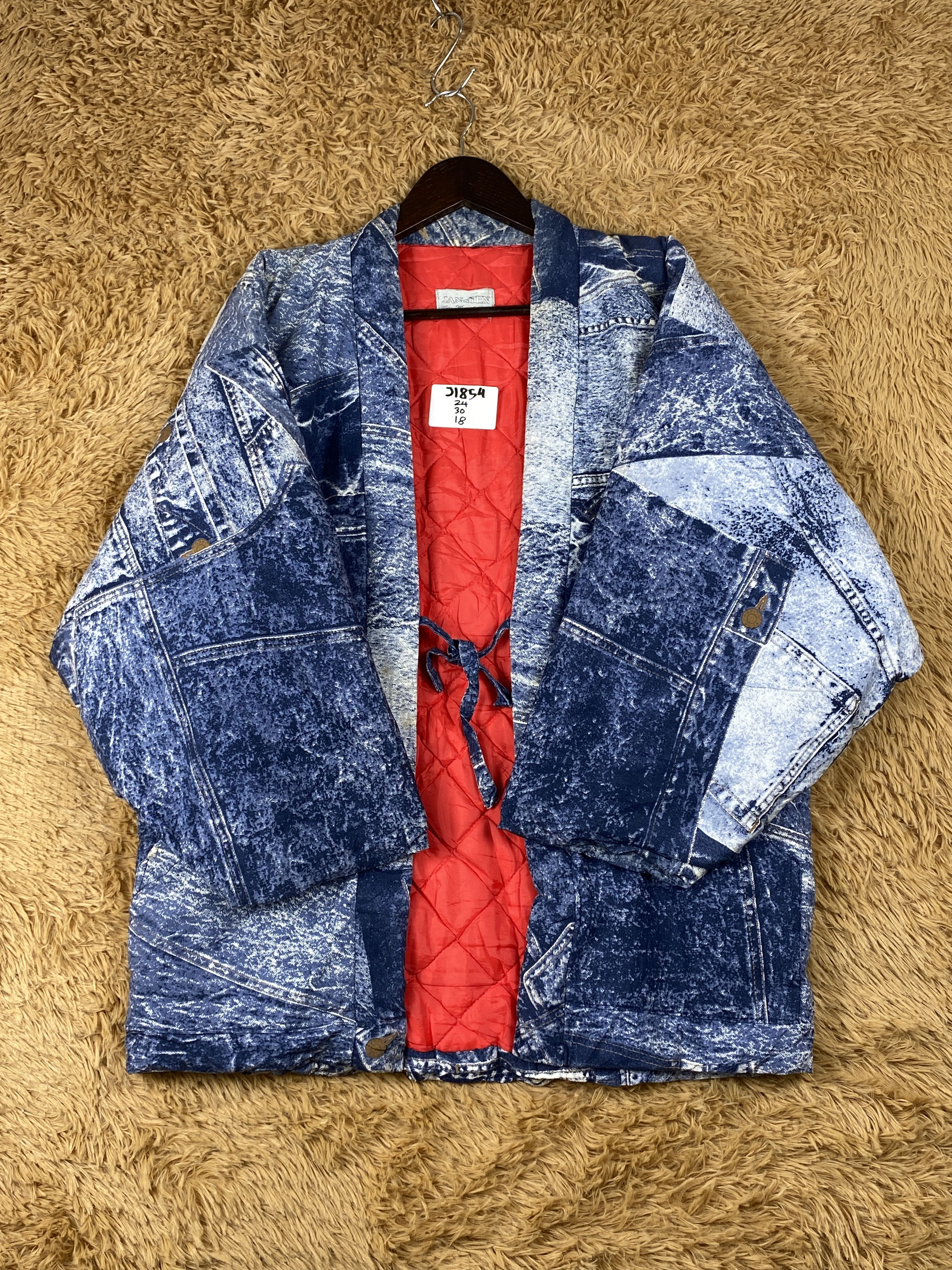 Japanese Brand Vintage Jan & Ten Kimono Puffer Quilted Lining Jacket J1854 Size US M / EU 48-50 / 2 - 5 Thumbnail